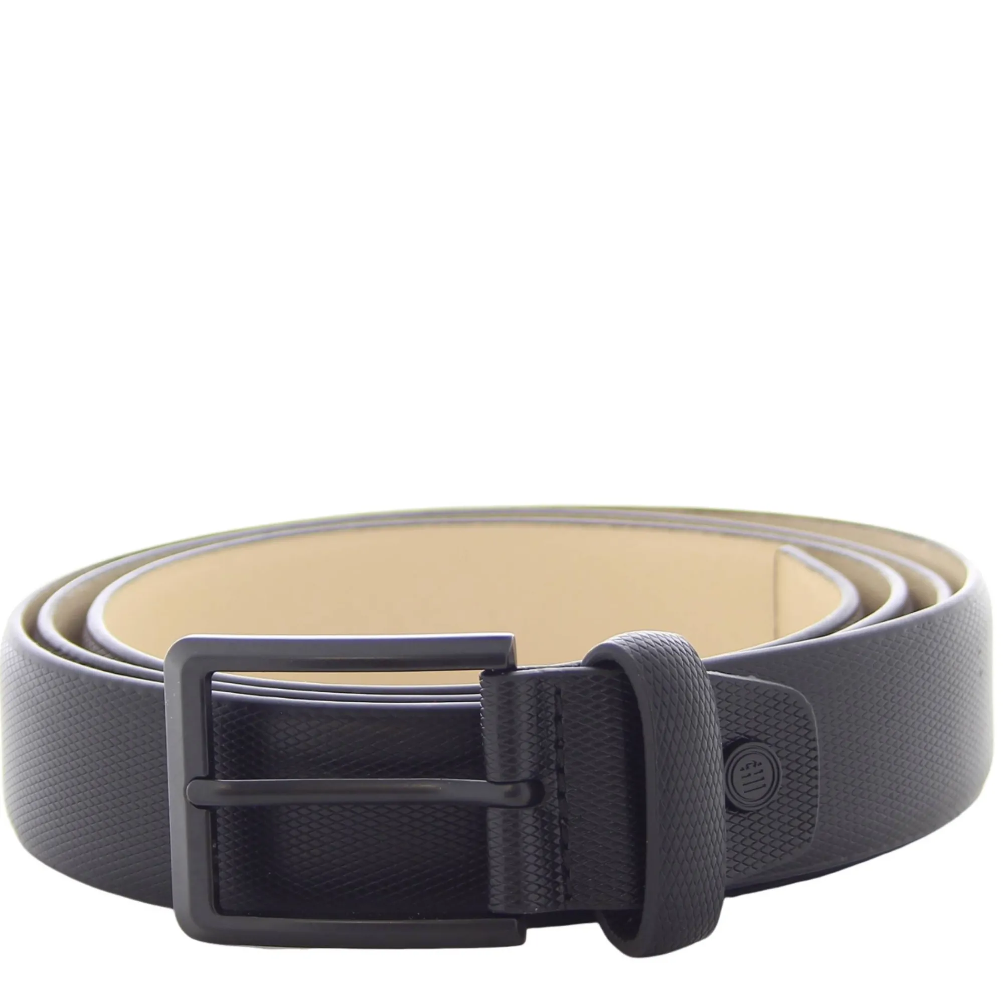 Serge Blanco Ceintures*Ceinture cuir graine mat avec boucle