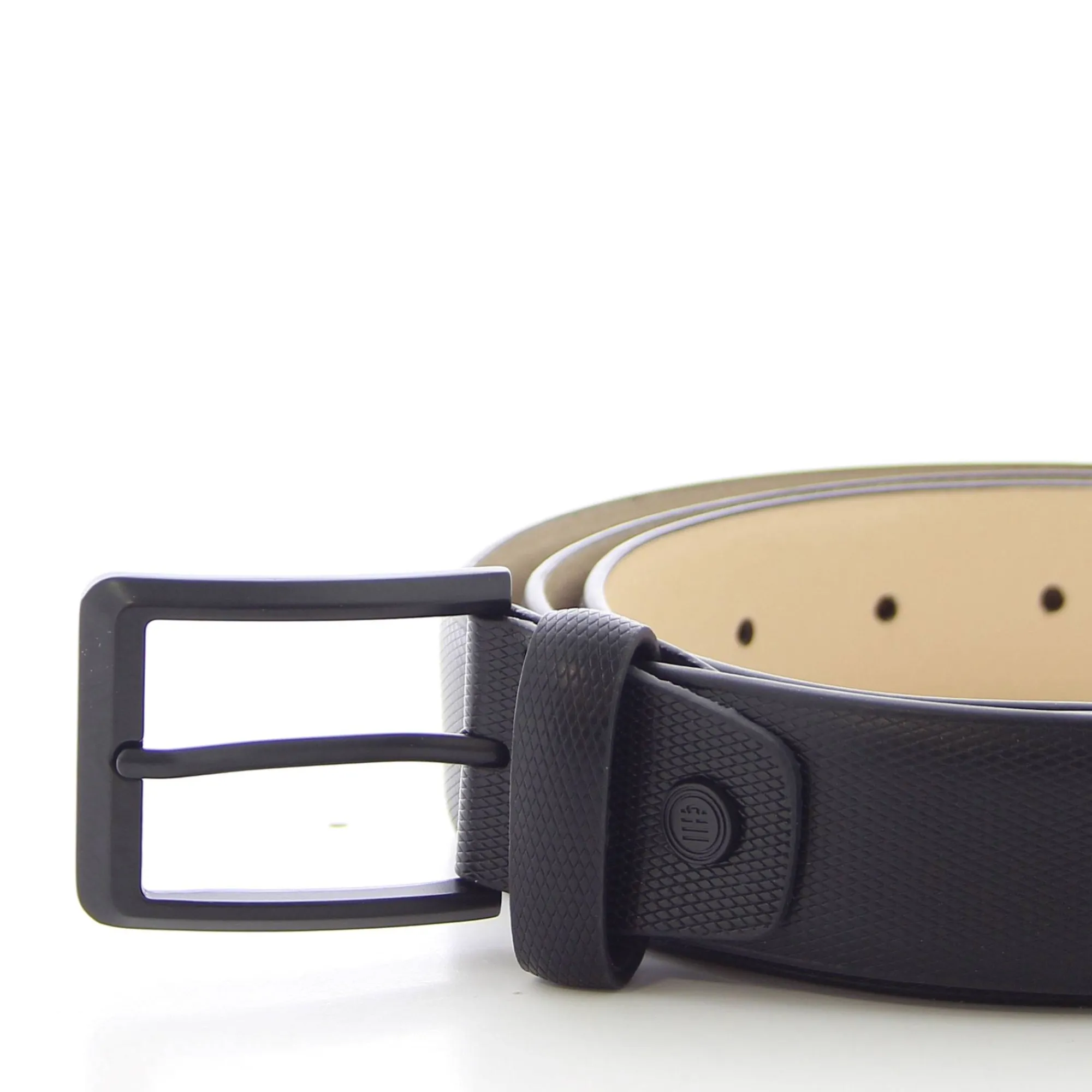 Serge Blanco Ceintures*Ceinture cuir graine mat avec boucle