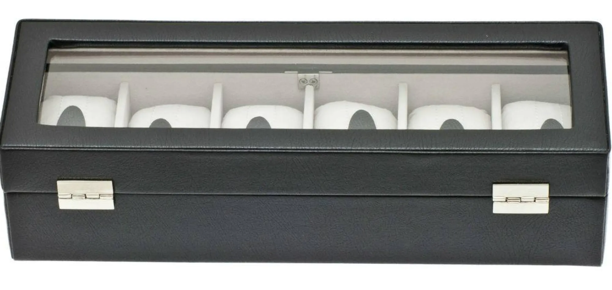 Davidts Coffret Bijoux*Coffret vitre pour 6 montres Euclide Noir