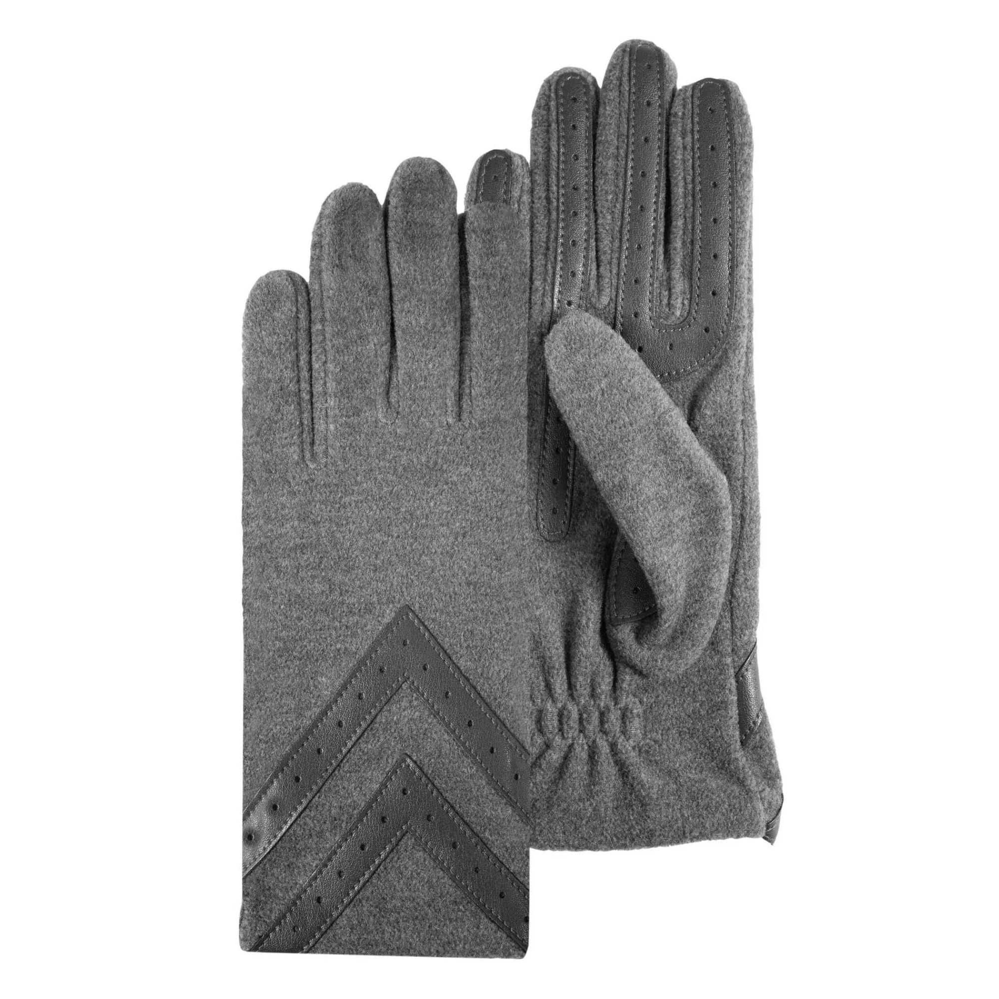 Isotoner Gants Femme*Gants femmes tactiles polaire recyclee Gris