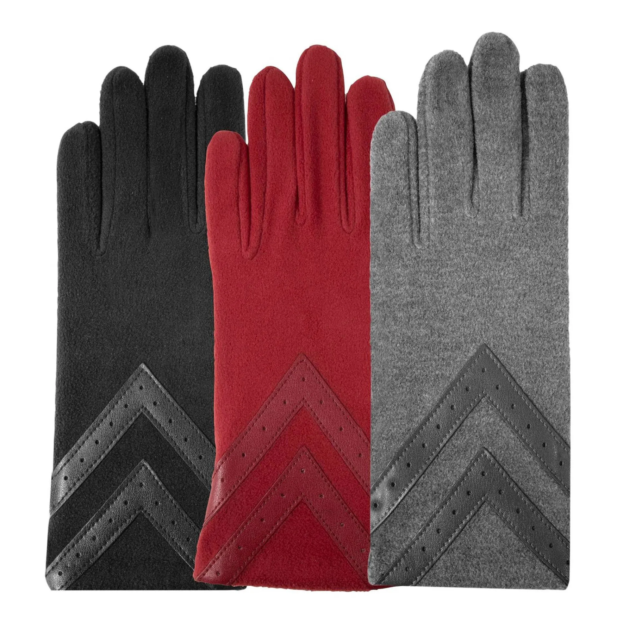 Isotoner Gants Femme*Gants femmes tactiles polaire recyclee Gris