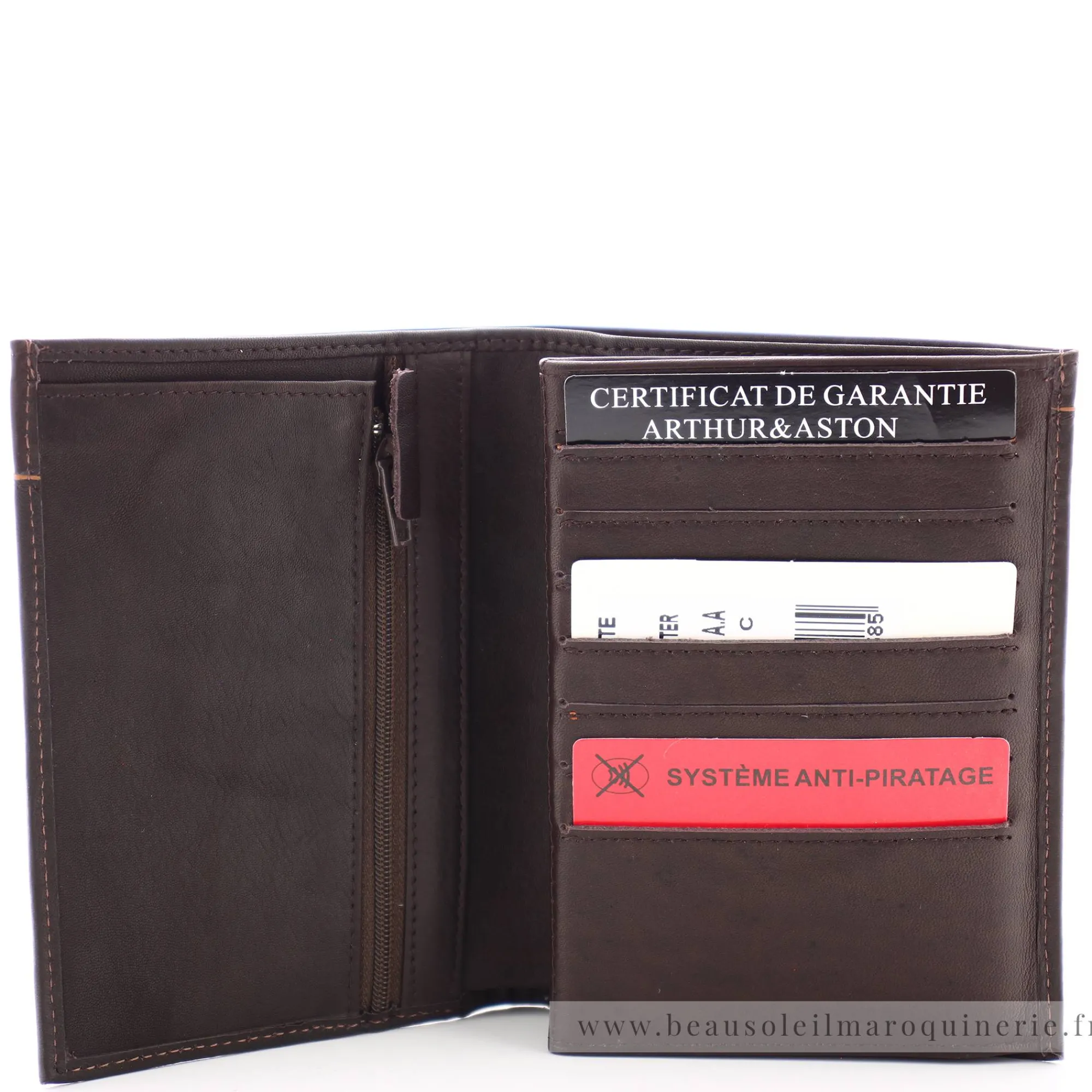 Arthur Aston Portefeuilles Homme*Grand portefeuille homme en cuir plonge Ennis