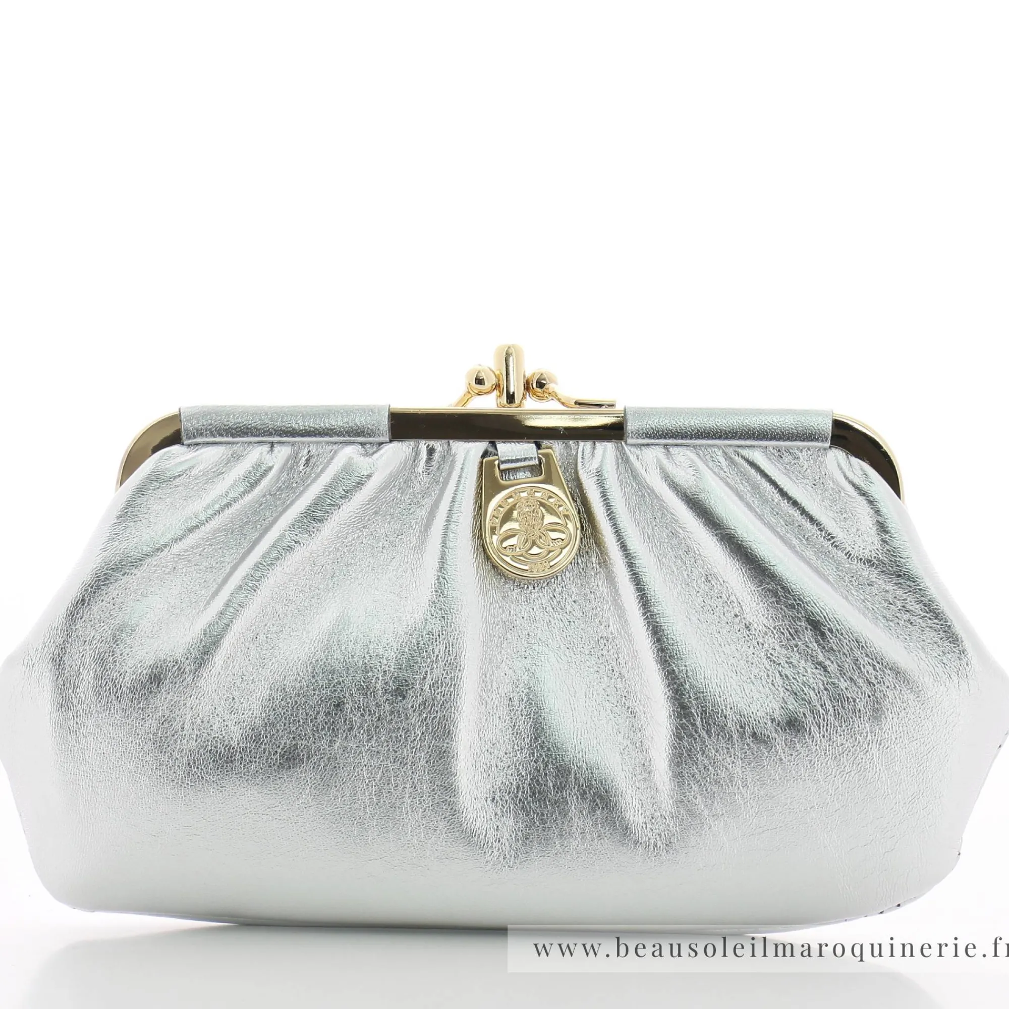 Pourchet Porte-Monnaie Femme*Grand porte-monnaie bourse cuir d'agneau
