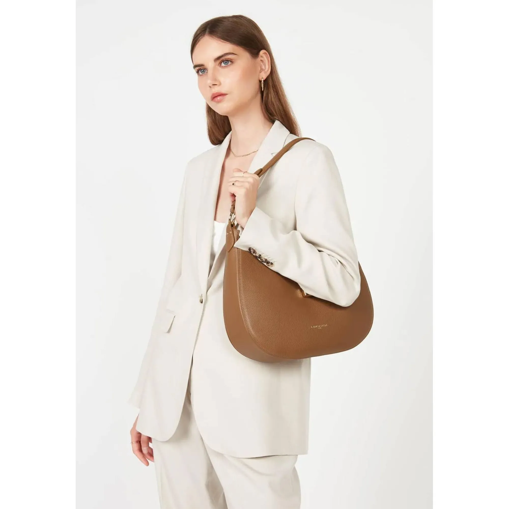 Lancaster Sacs Porté Épaule*Grand sac porte epaule Milano Horizon Camel