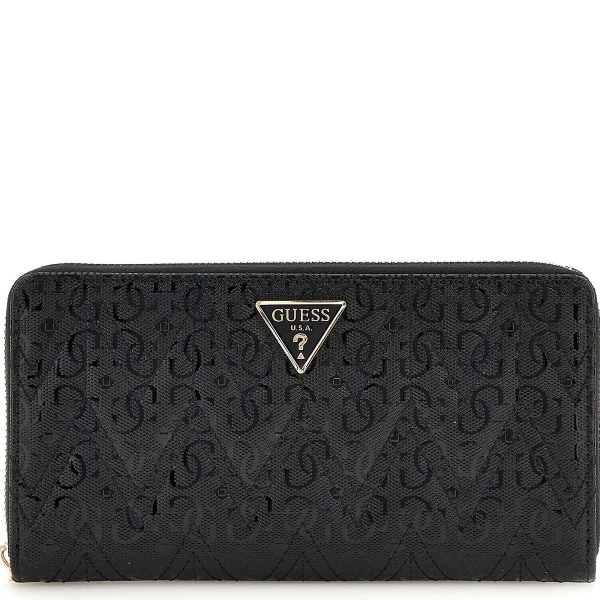Guess Portefeuilles Femme*Maxi portefeuille Adelard effet verni Noir