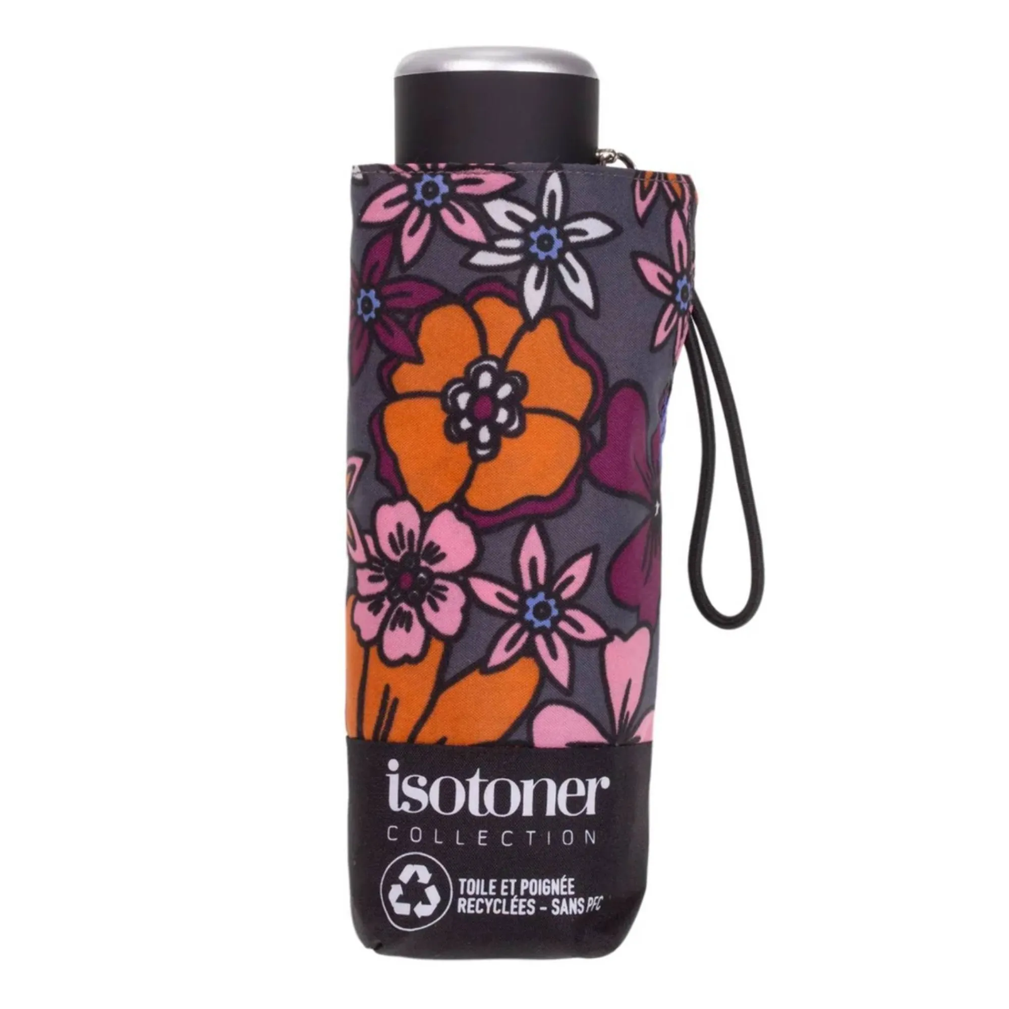 Isotoner Parapluies*Mini parapluie automatique X-tra Sec Fleurs Seventies