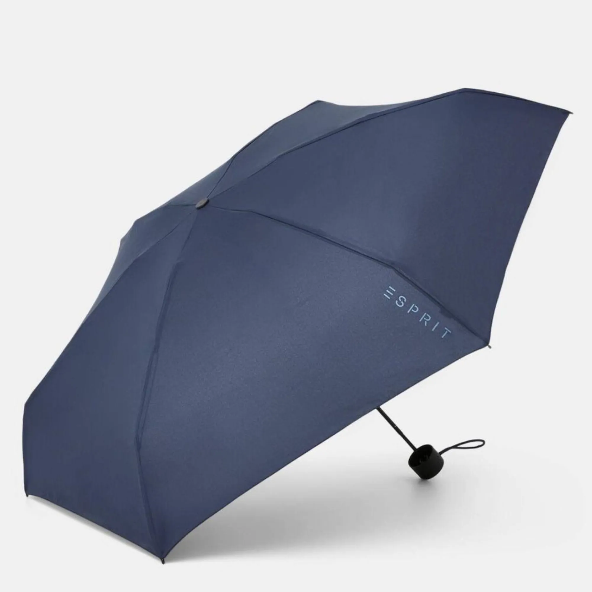 Esprit Parapluies*Mini parapluie manuel Petito Bleu marine