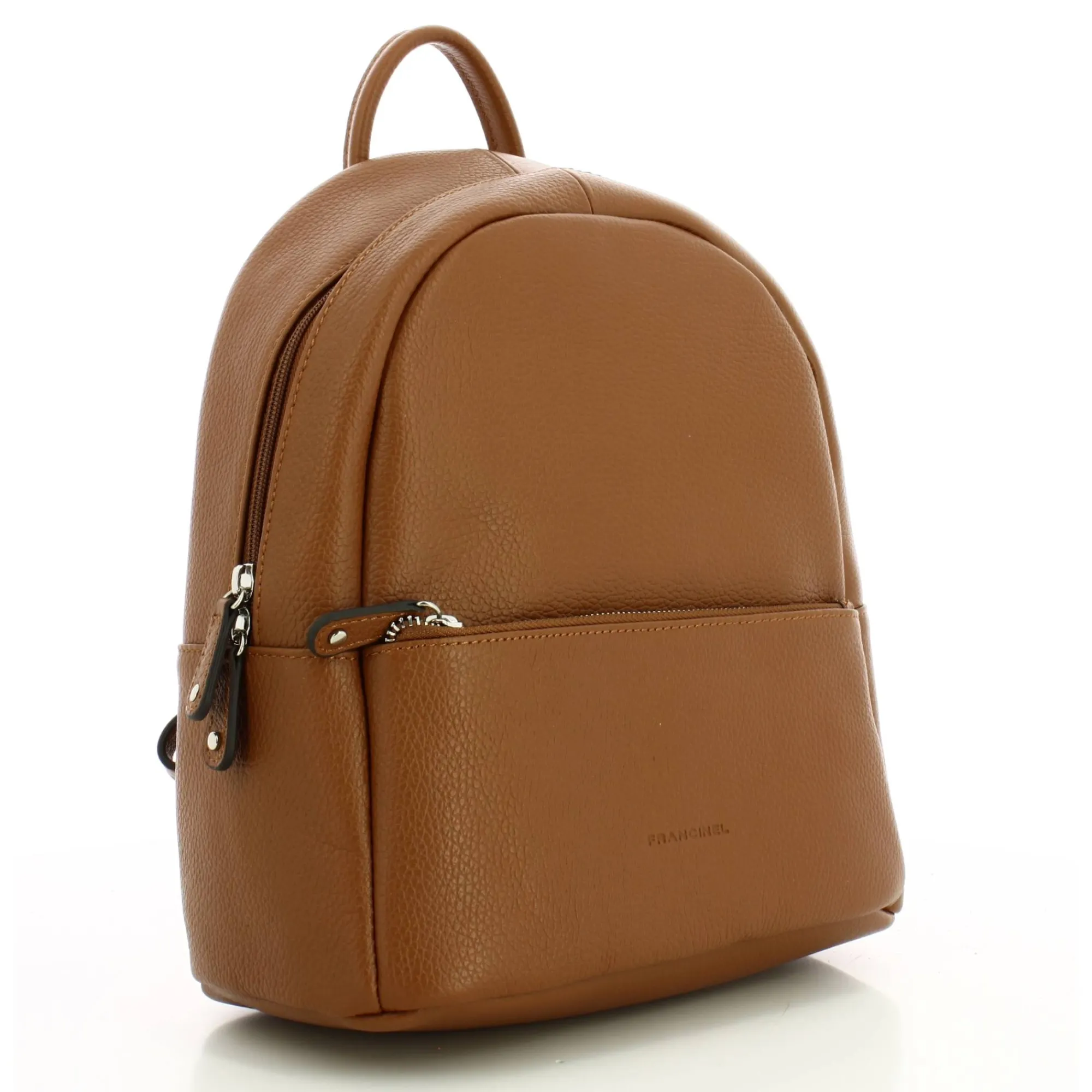 Francinel Sacs À Dos Femme*Mini sac a dos zippe Tiana pour femme Camel