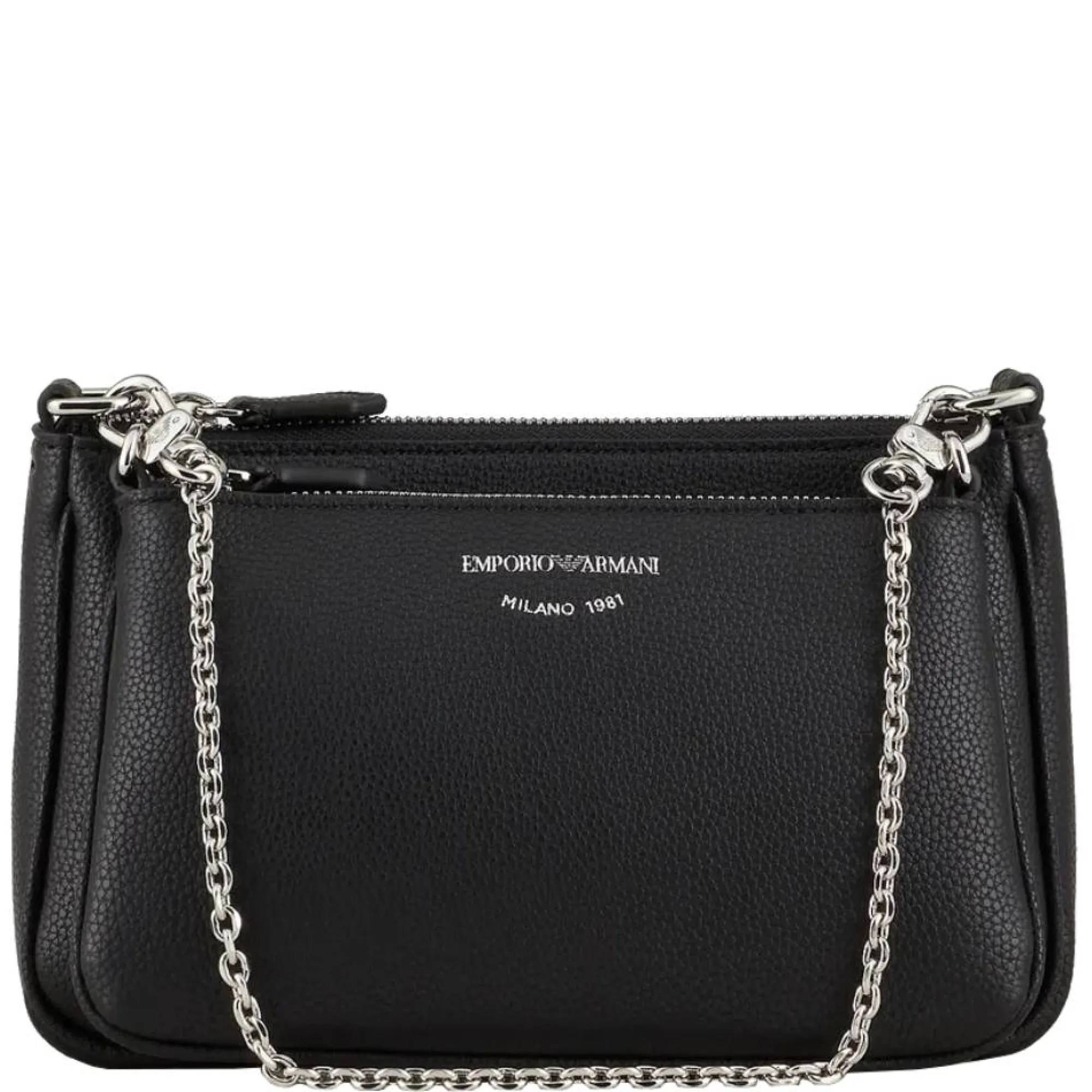 Emporio Armani Sacs Bandoulière*Mini sac double avec bandouliere imprime cerf Noir