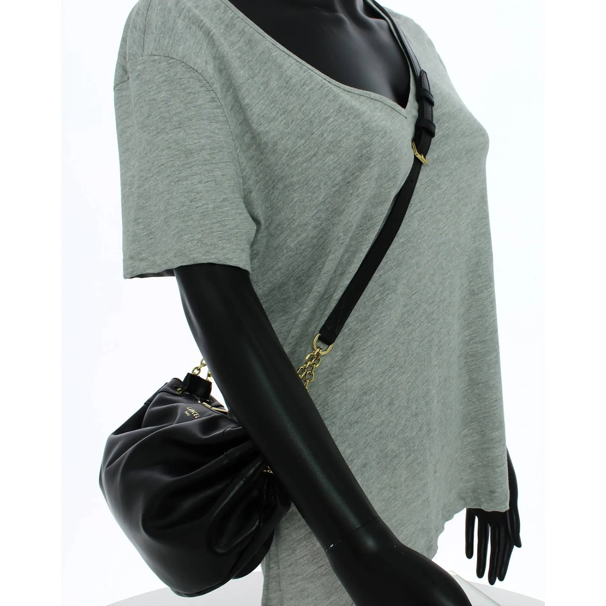 Lancel Sacs Bandoulière*Mini sac zippe Mabelle cuir avec pompons