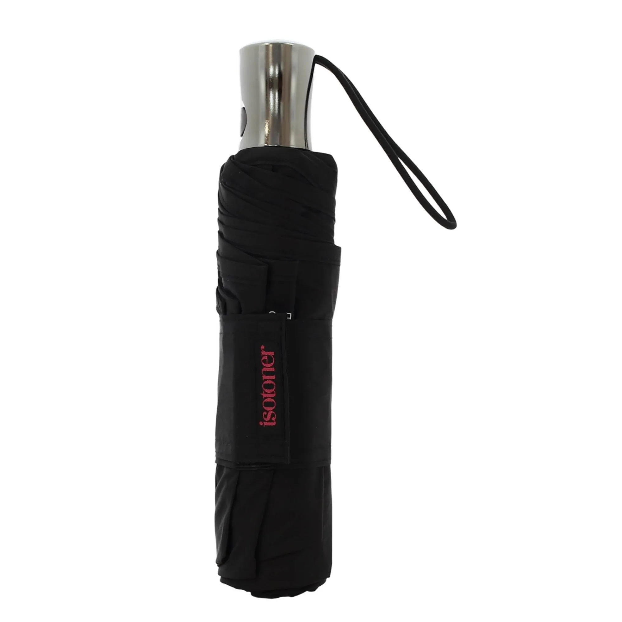Isotoner Parapluies*Parapluie 3 sections X-tra solide a ouverture automatique Noir