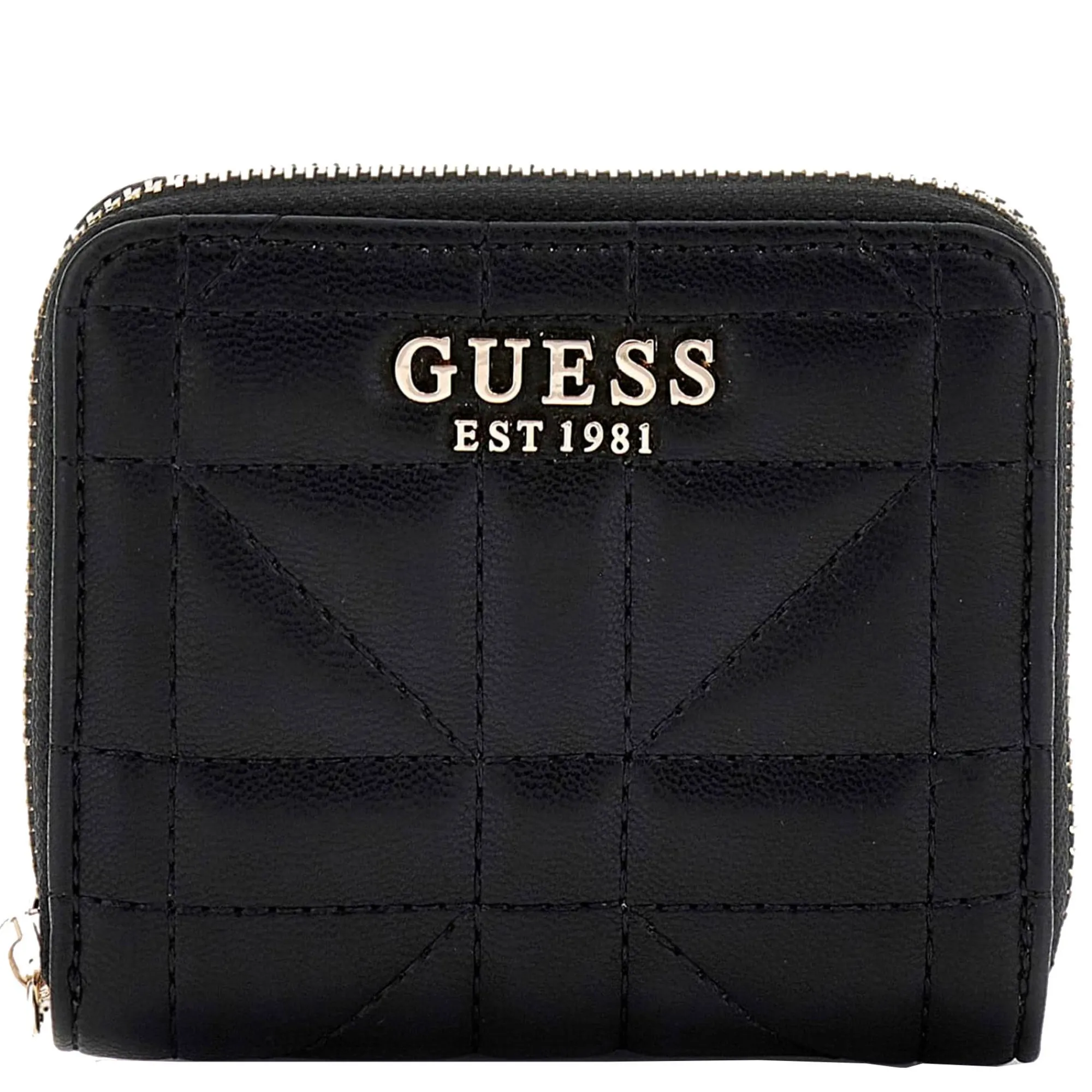 Guess Portefeuilles Femme*Petit portefeuille Assia effet matelasse Noir