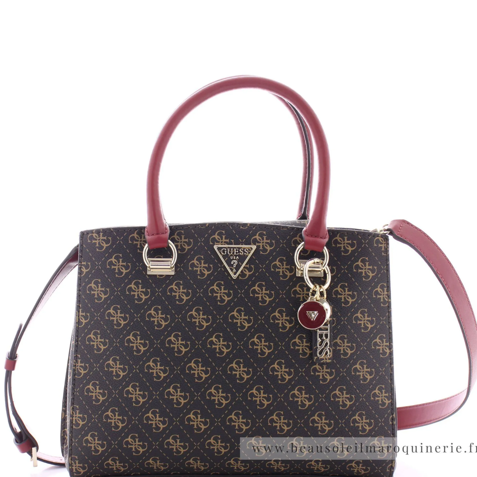 Guess Sacs Bandoulière*Petit sac a main Noelle logo 4G Marron