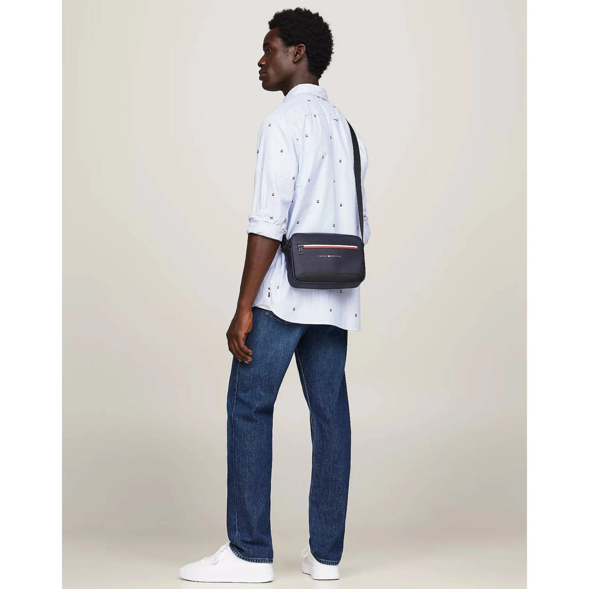 Tommy Hilfiger Sacoches Homme*Petit sac bandouliere Essential emblematique Space Blue