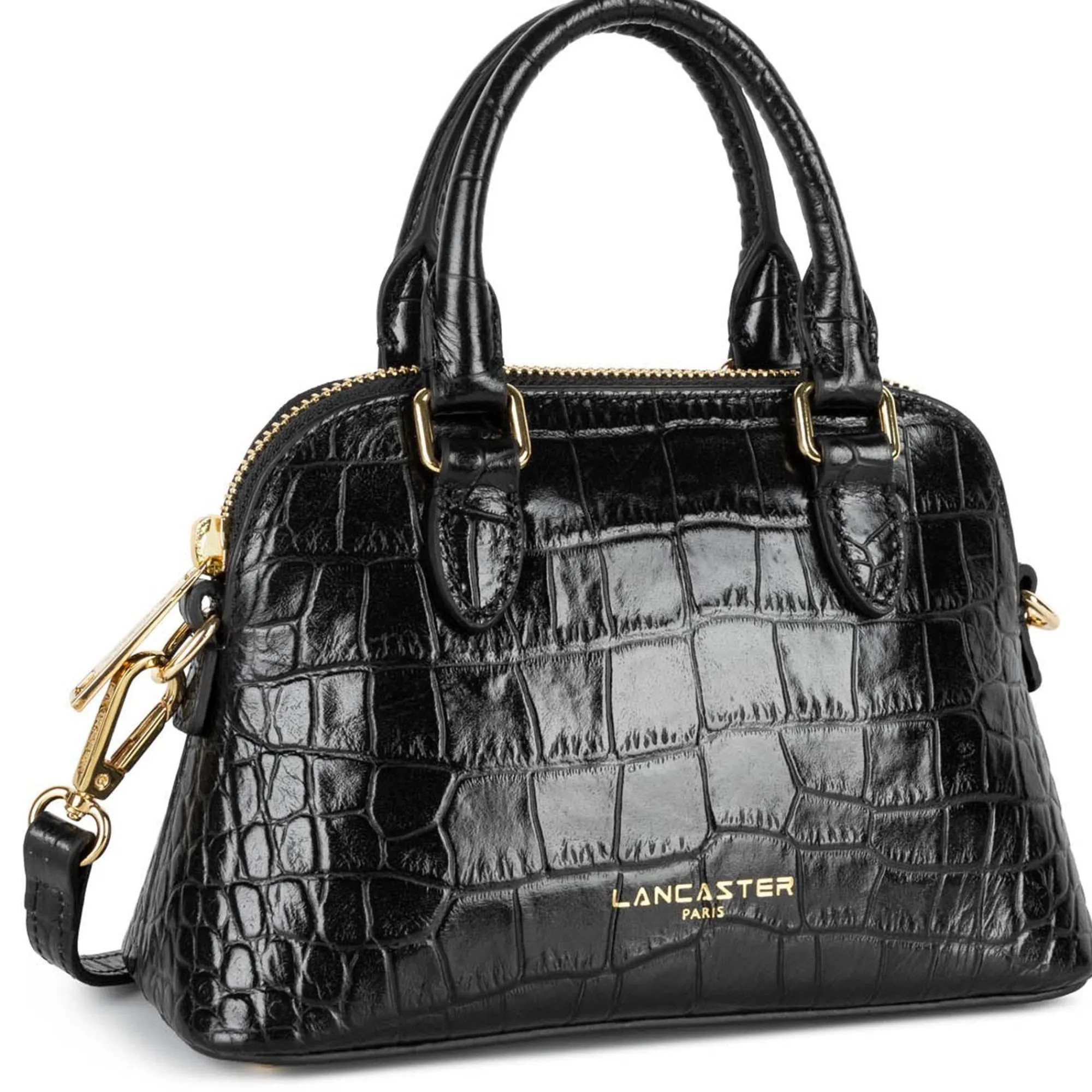 Lancaster Sacs À Main*Petit sac demi lune effet croco S Exo