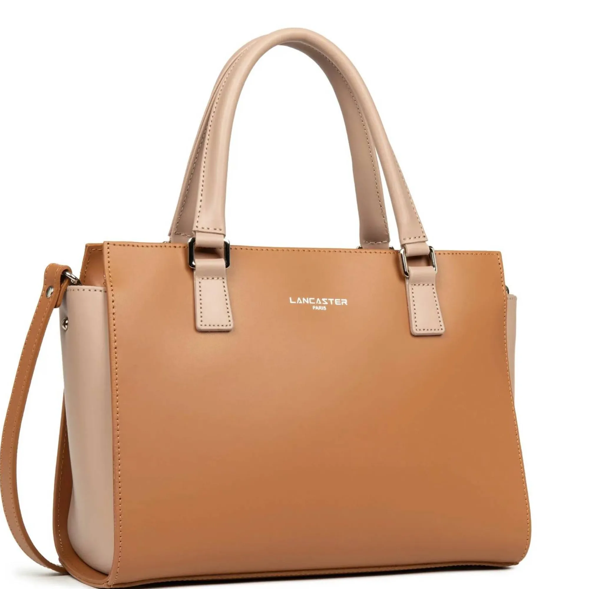 Lancaster Sacs À Main*Petit sac trapeze cuir lisse Smooth Fabrique en France
