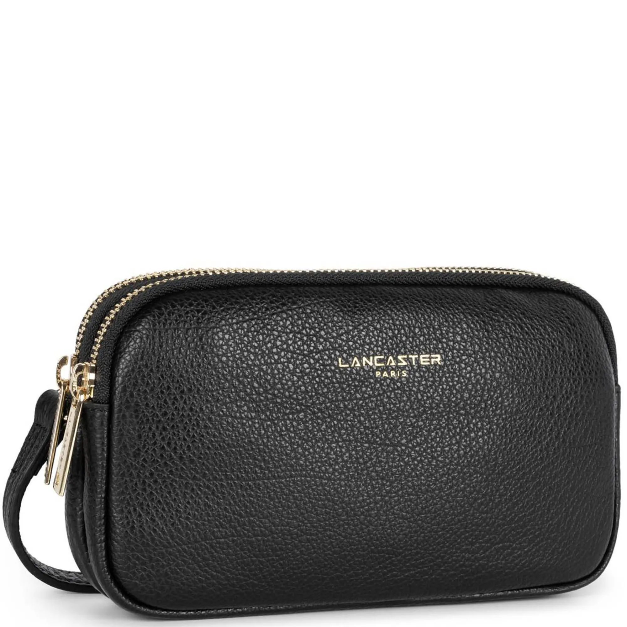 Lancaster Sacs Bandoulière*Pochette double zippe Dune