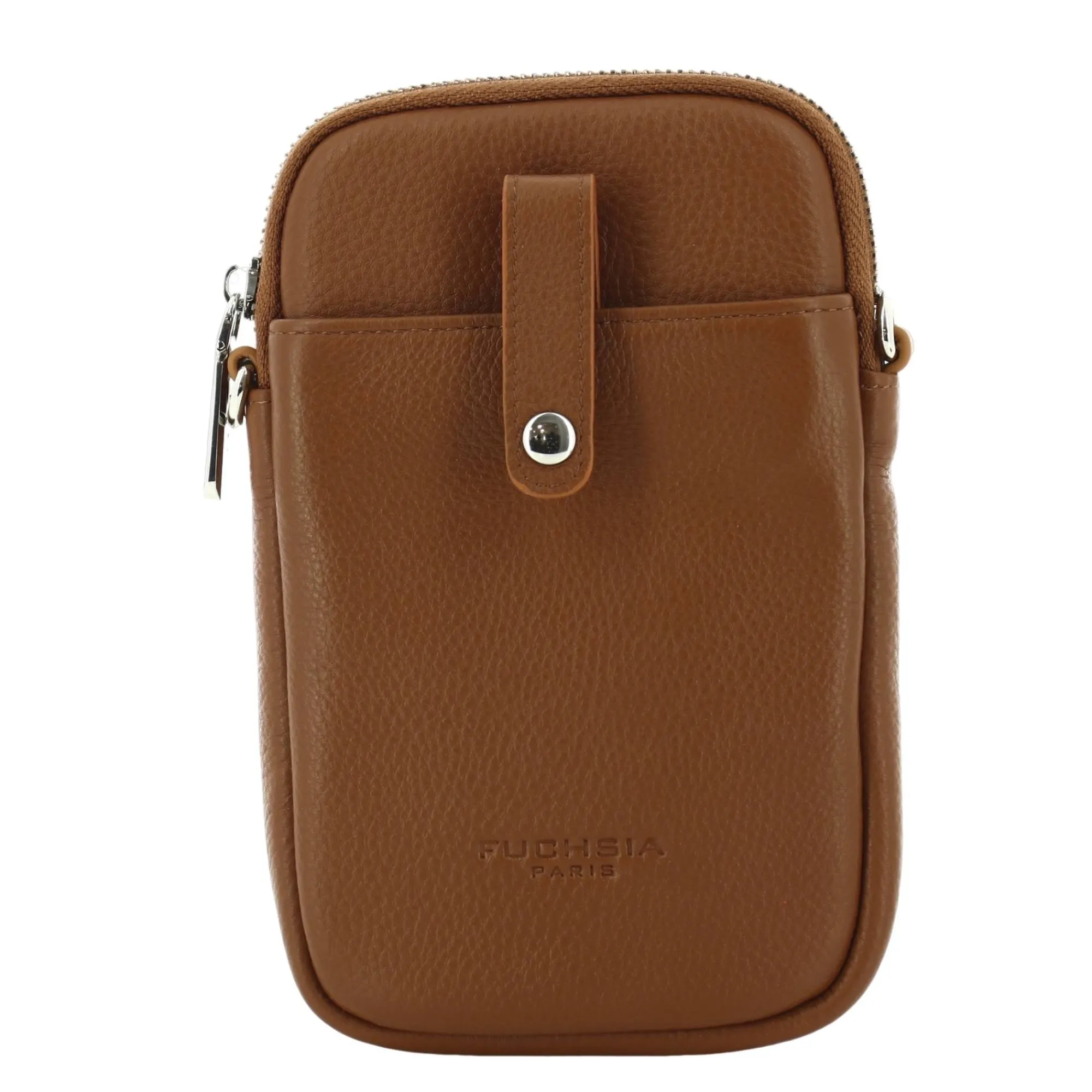 Fuchsia Etuis Smartphone*Pochette smartphone Saxo en cuir Cognac