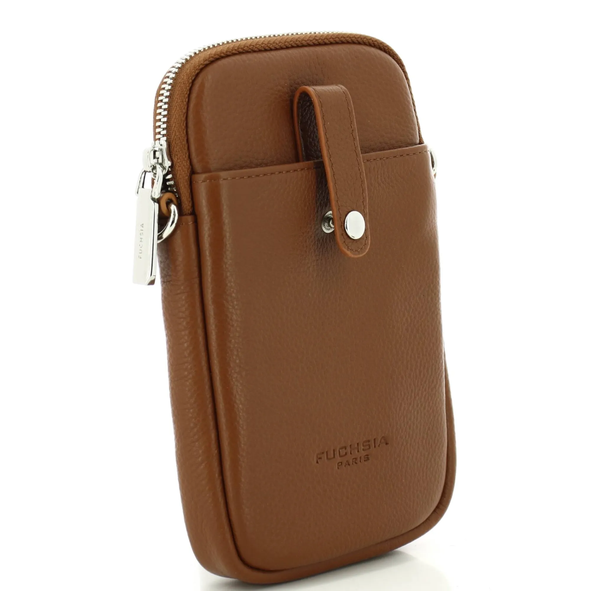 Fuchsia Etuis Smartphone*Pochette smartphone Saxo en cuir Cognac