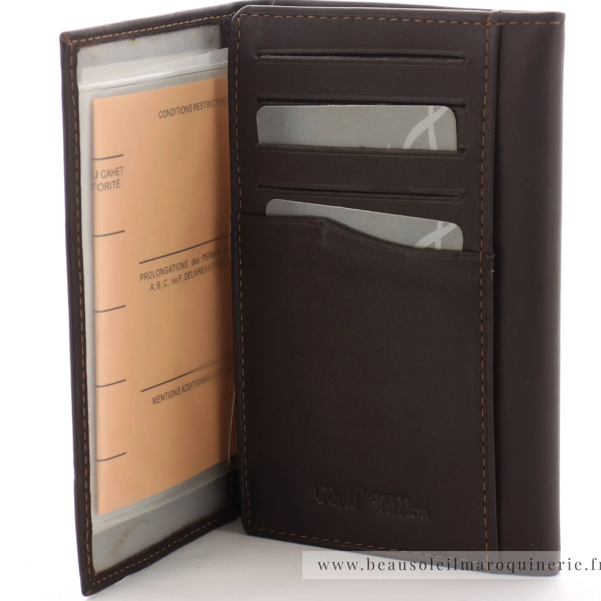 David William Porte-Papiers*Porte papiers de voiture Annan Marron