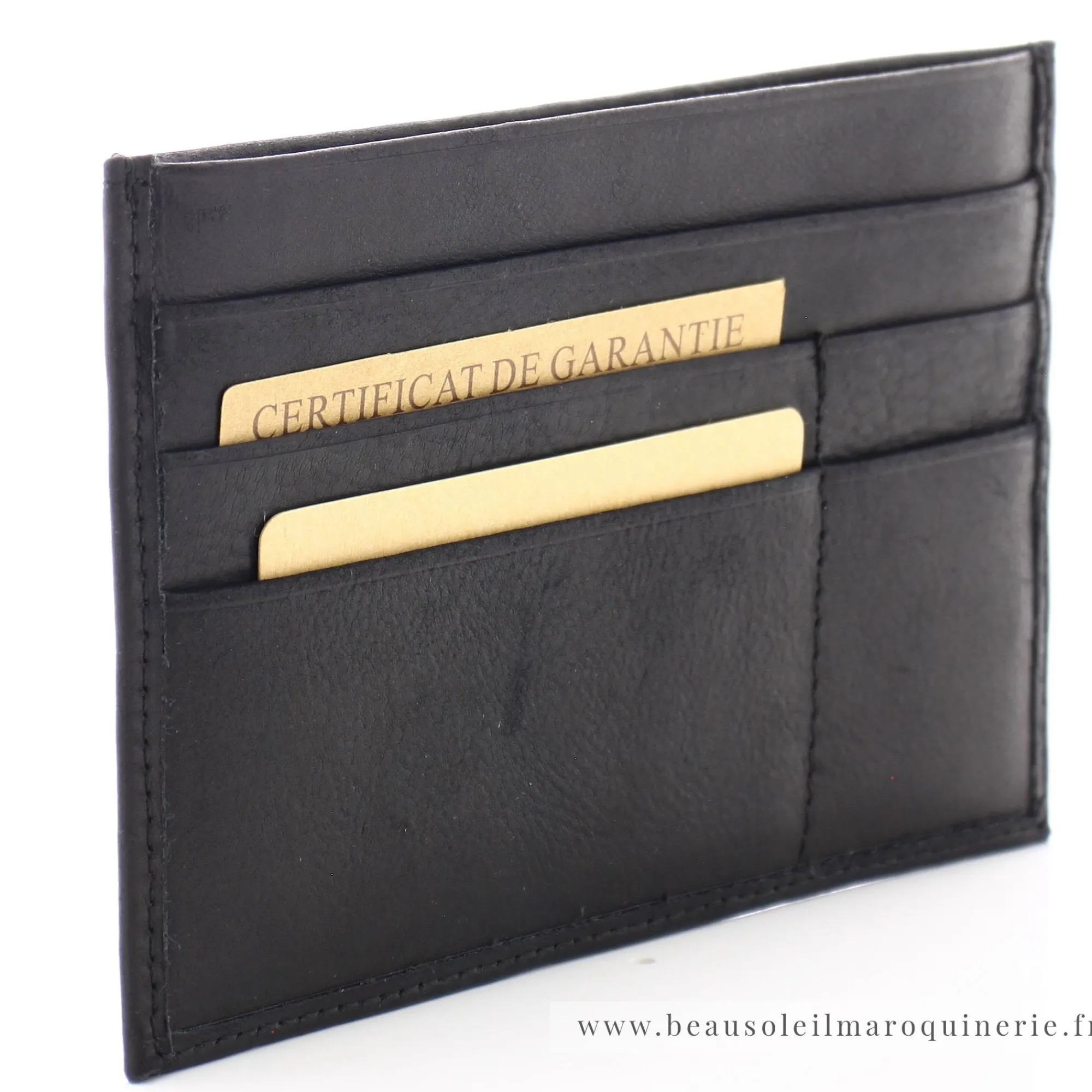Arthur Aston Porte-Papiers*Porte papiers en cuir gras Louis Noir