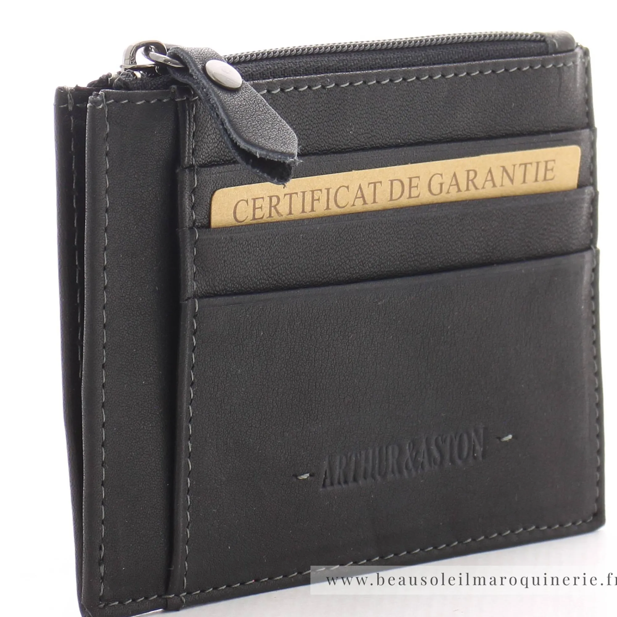 Arthur Aston Porte-Cartes Homme*Porte-cartes Johany avec poche zippee