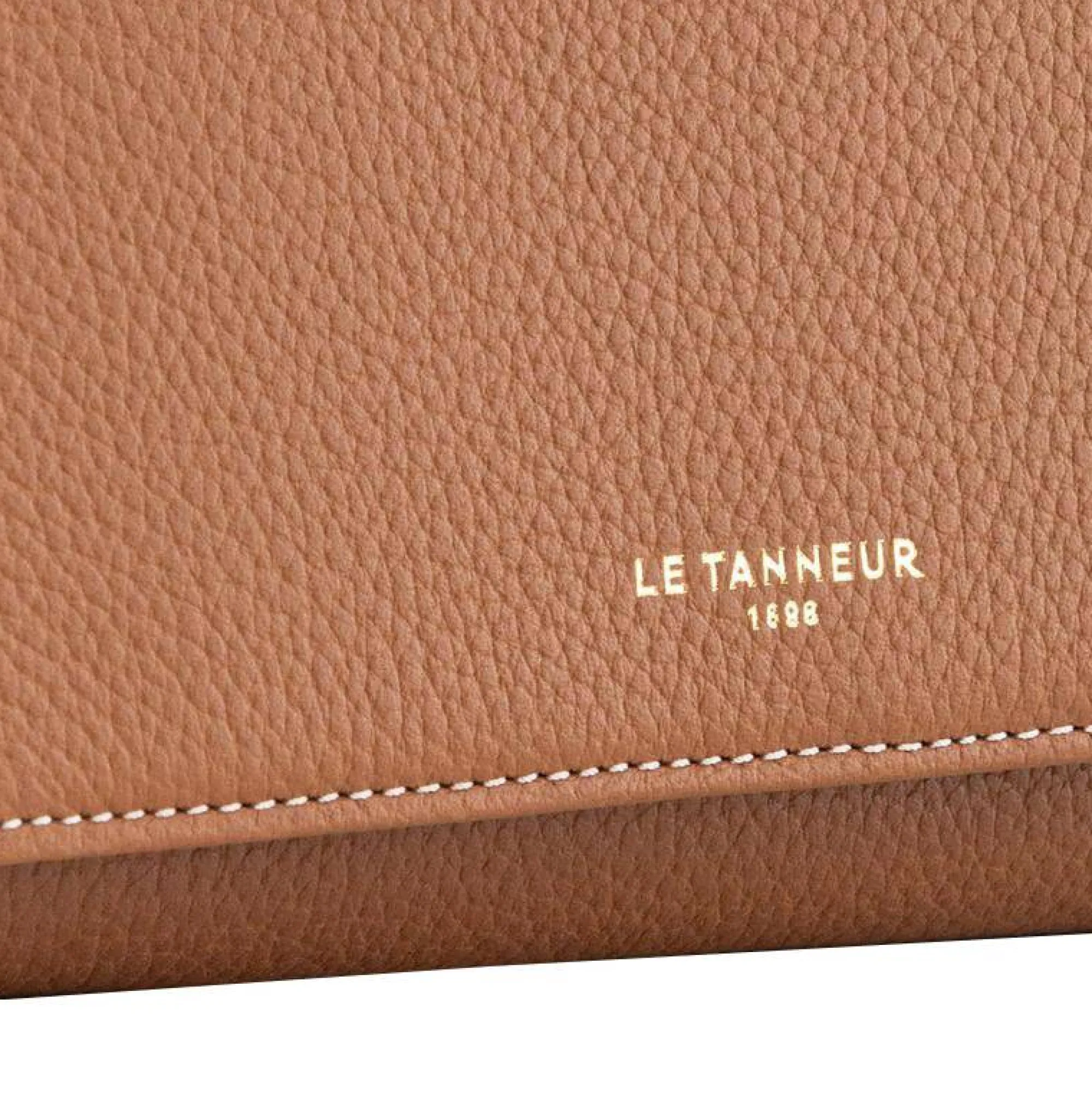 Le Tanneur Porte-Cartes Femme | Portefeuilles Femme*Portefeuille a rabat Emilie en cuir graine Tan