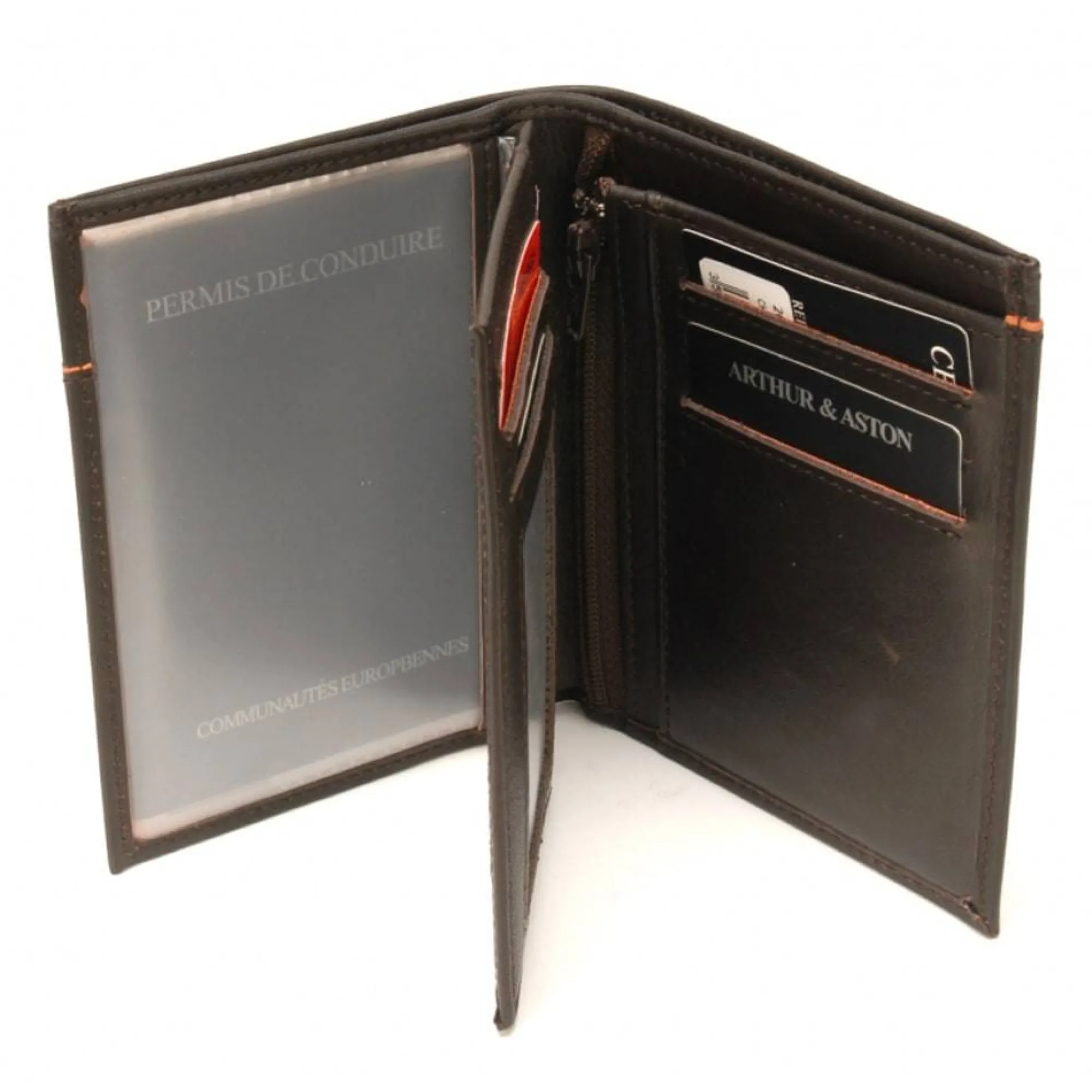 Arthur Aston Portefeuilles Homme*Portefeuille en cuir de vachette Ennis