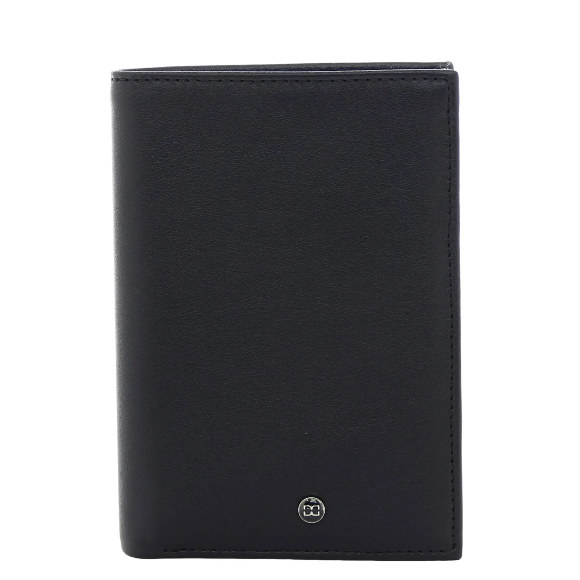 David William Portefeuilles Homme*Portefeuille homme 2 volets en cuir Noir