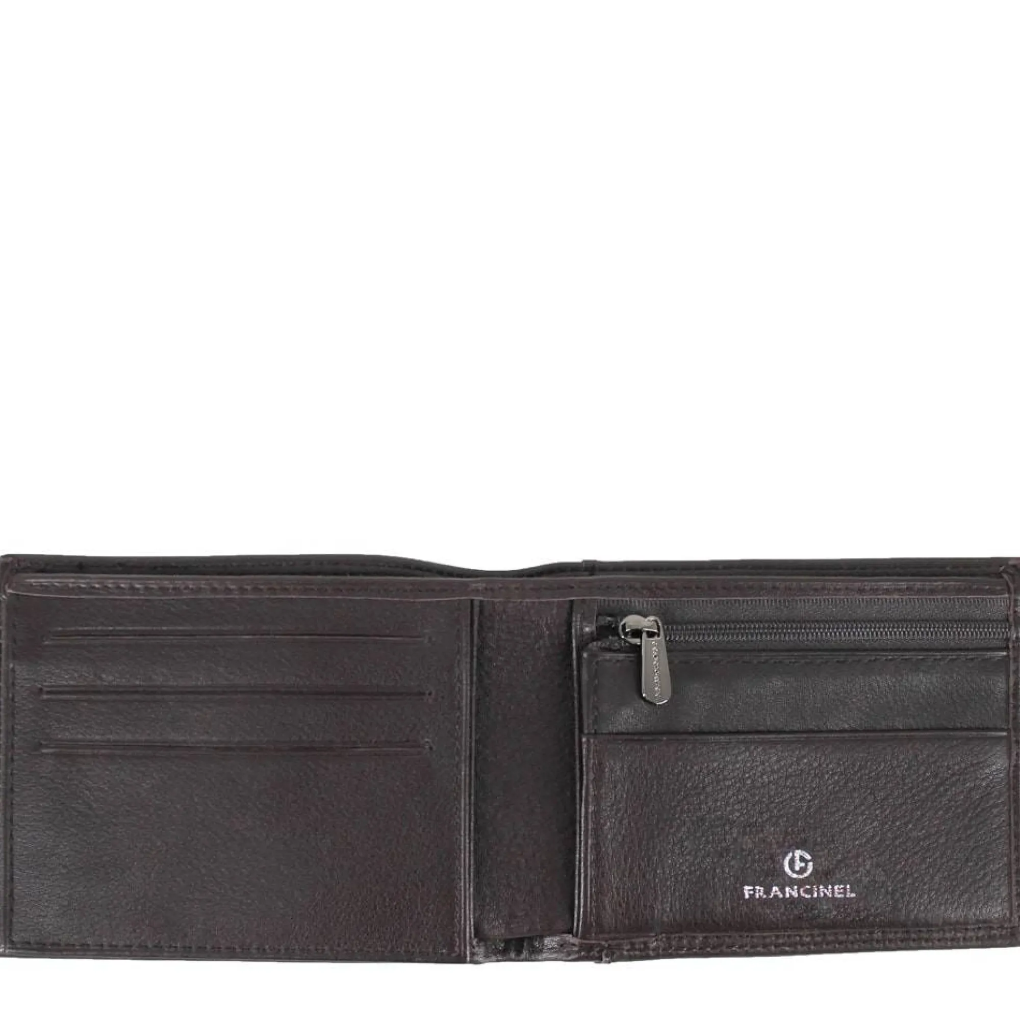Francinel Portefeuilles Homme*Portefeuille italien Bruges cuir souple Marron