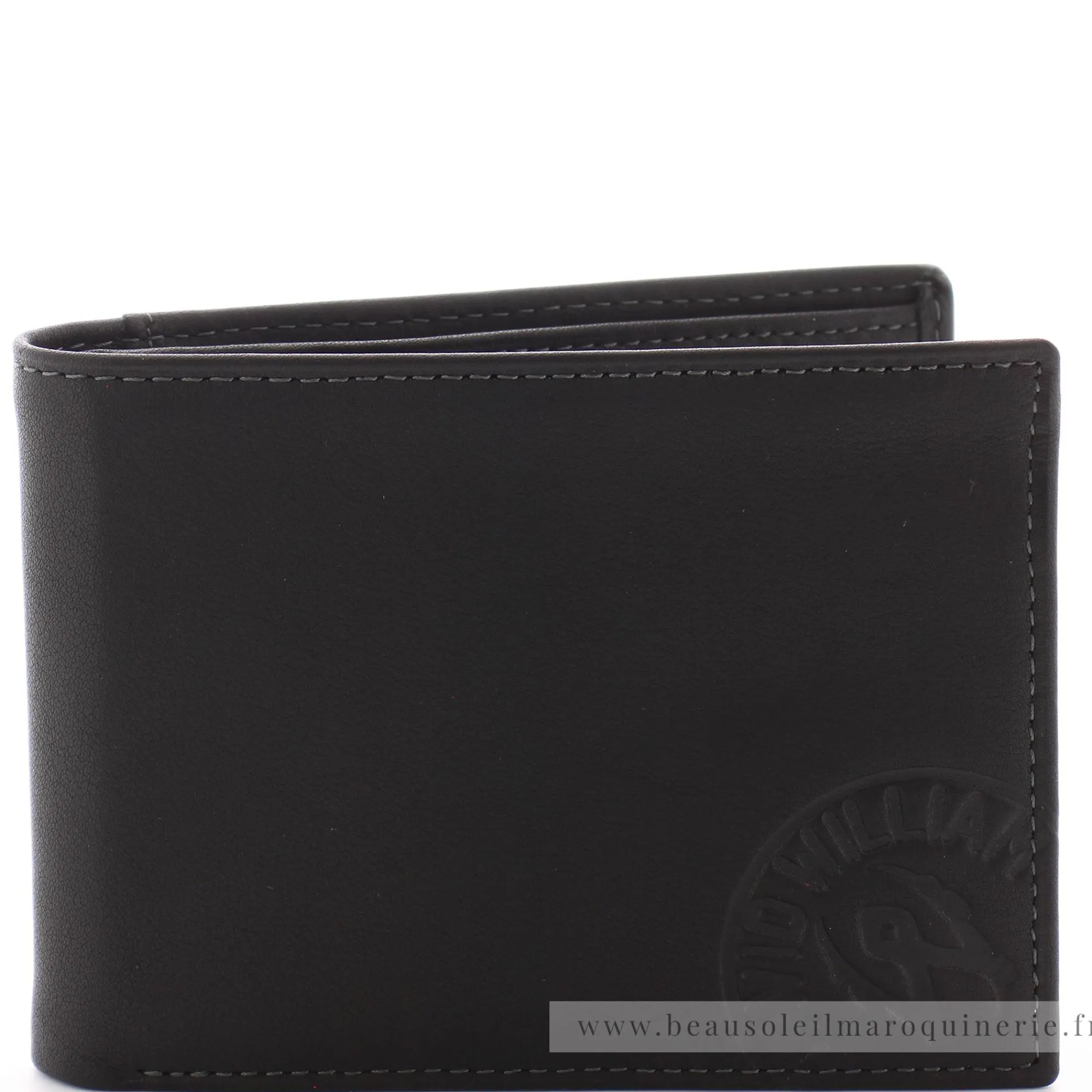 David William Portefeuilles Homme*Portefeuille italien en cuir Annan Noir