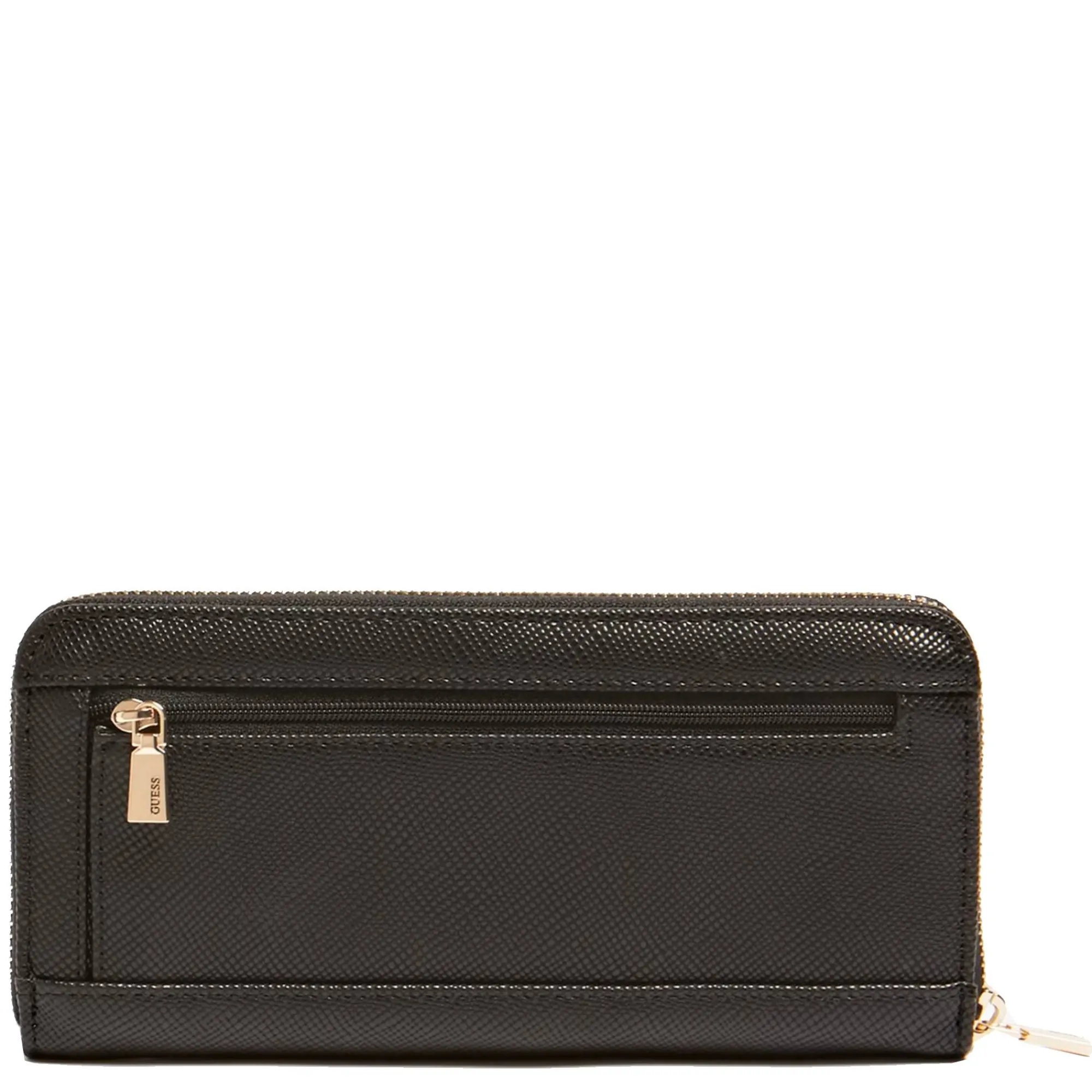 Guess Portefeuilles Femme*Portefeuille Laurel maxi effet saffiano Noir