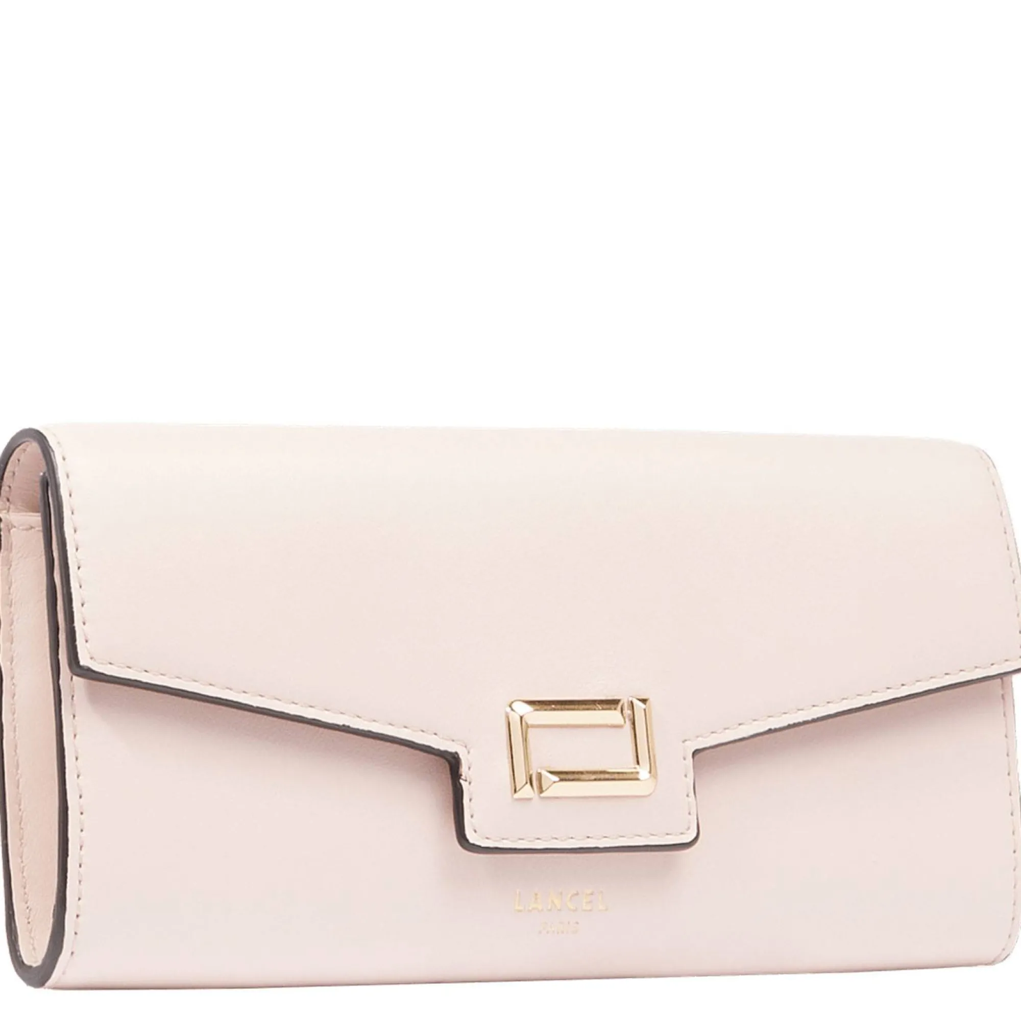 Lancel Portefeuilles Femme*Portefeuille long Angele rabat cuir lisse