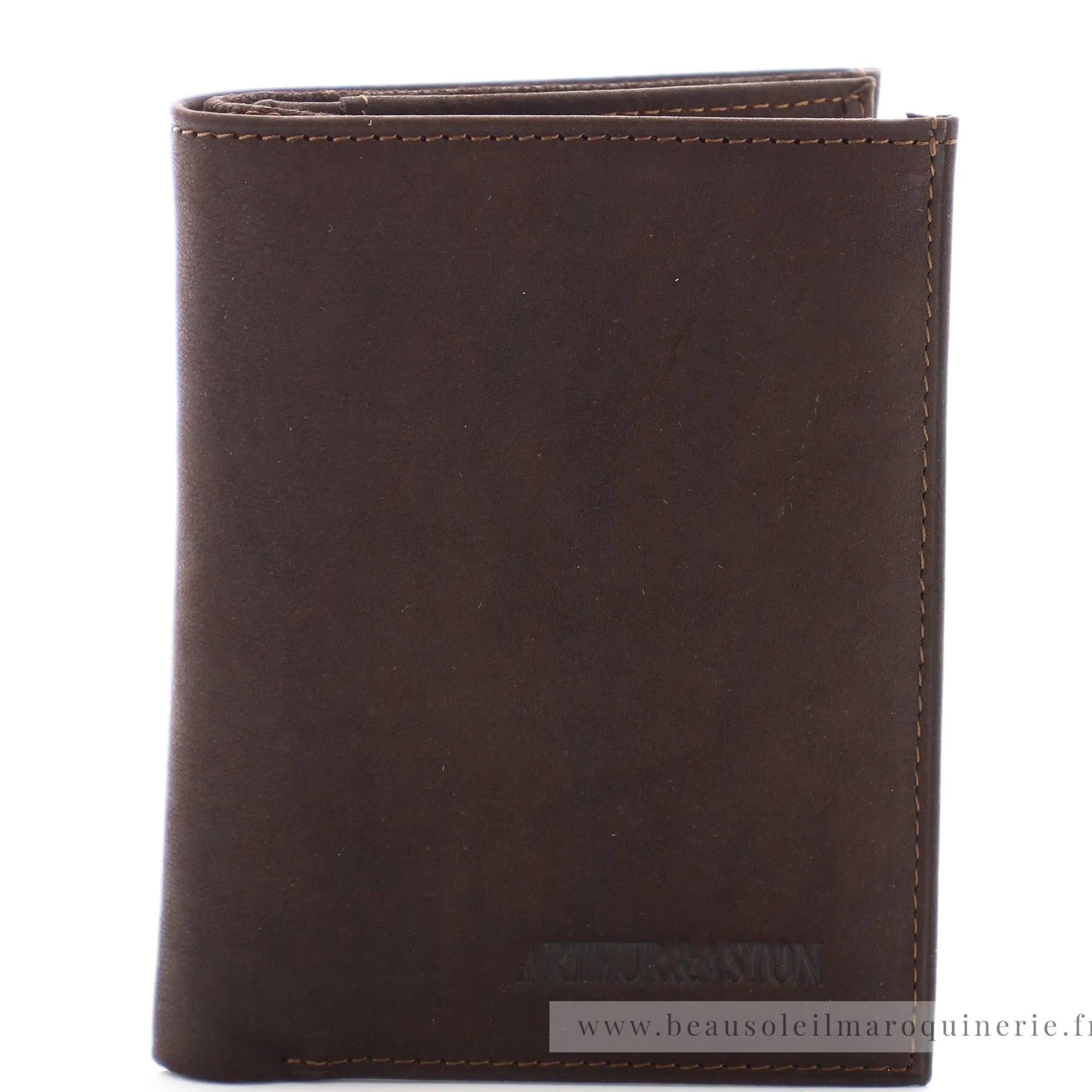Arthur Aston Portefeuilles Homme*Portefeuille Louis 2 volets en cuir gras