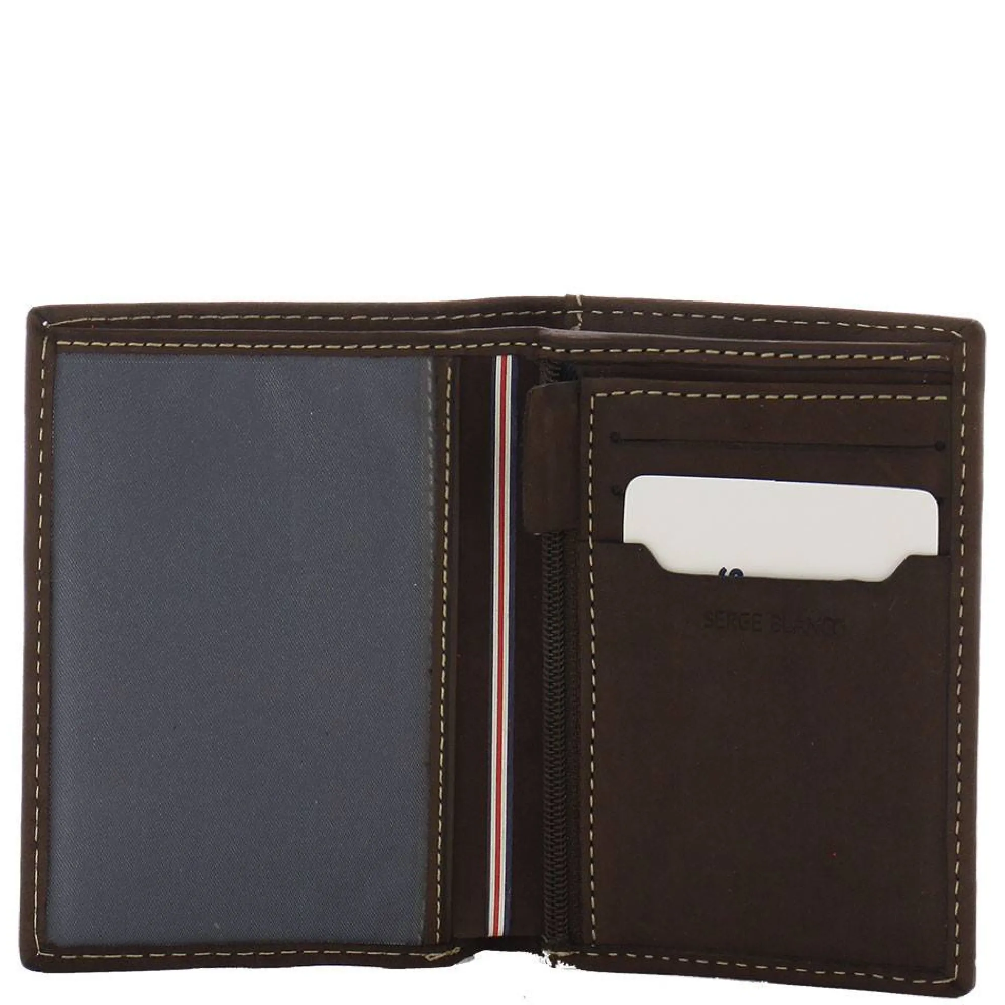 Serge Blanco Portefeuilles Homme*Portefeuille porte-cartes cuir gras homme Chocolat
