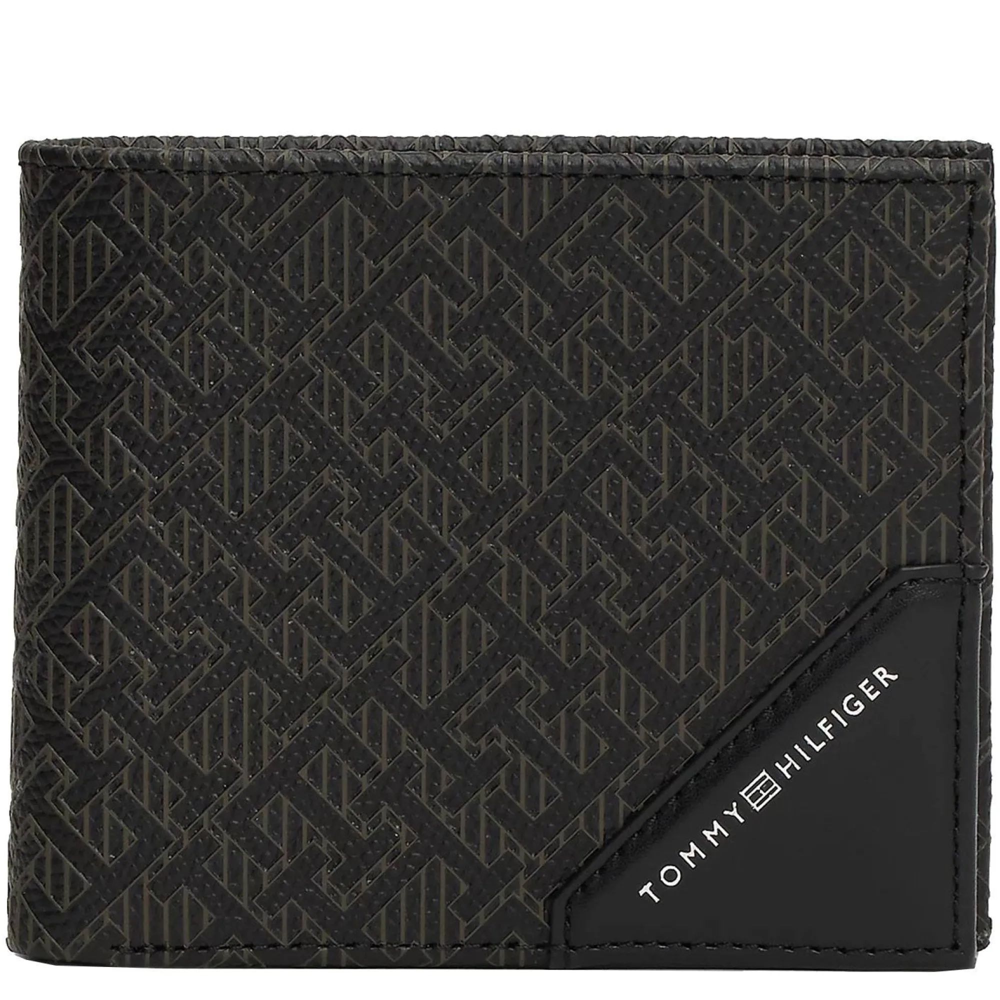 Tommy Hilfiger Portefeuilles Homme*Portefeuille porte-cartes en cuir TH Monogram Noir