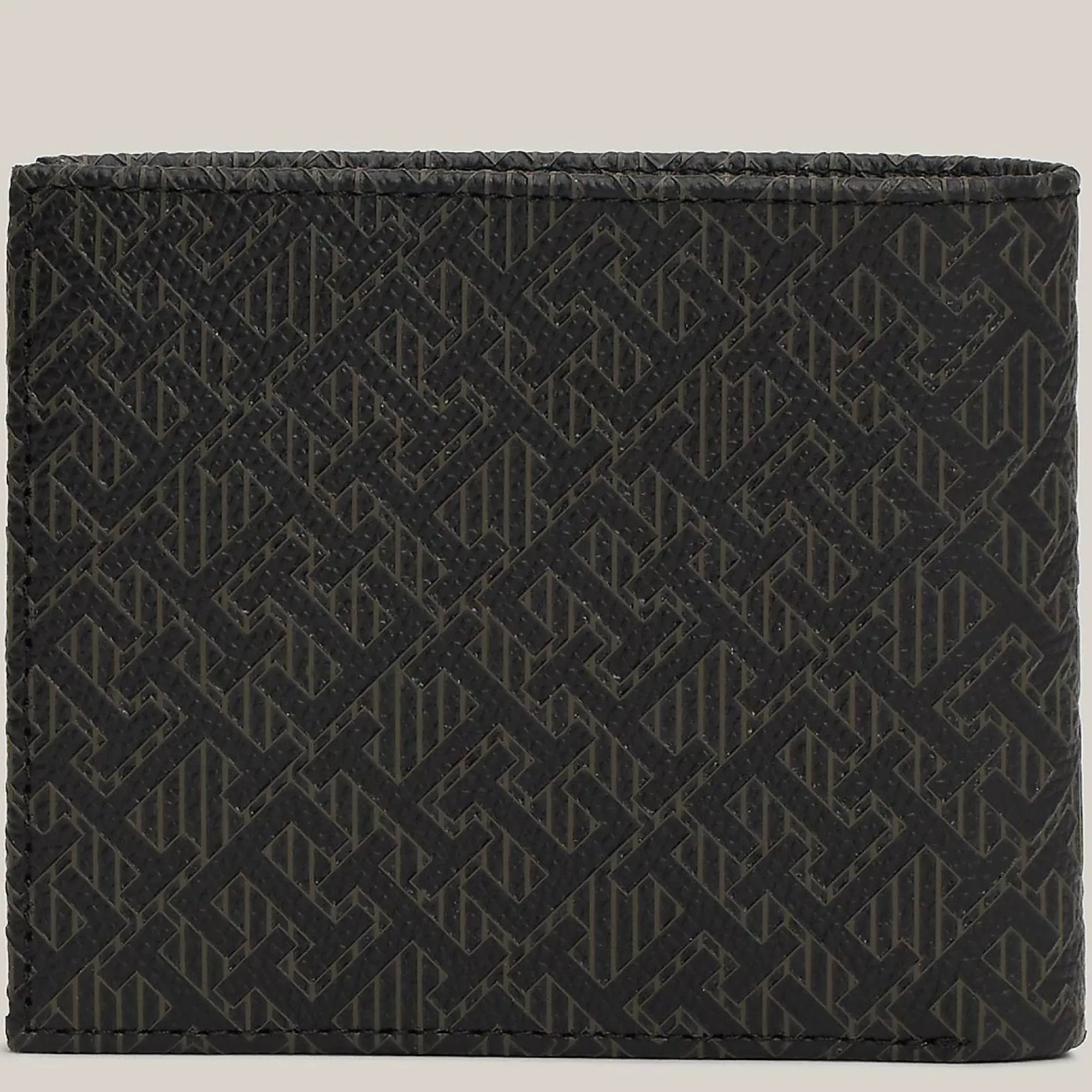Tommy Hilfiger Portefeuilles Homme*Portefeuille porte-cartes en cuir TH Monogram Noir