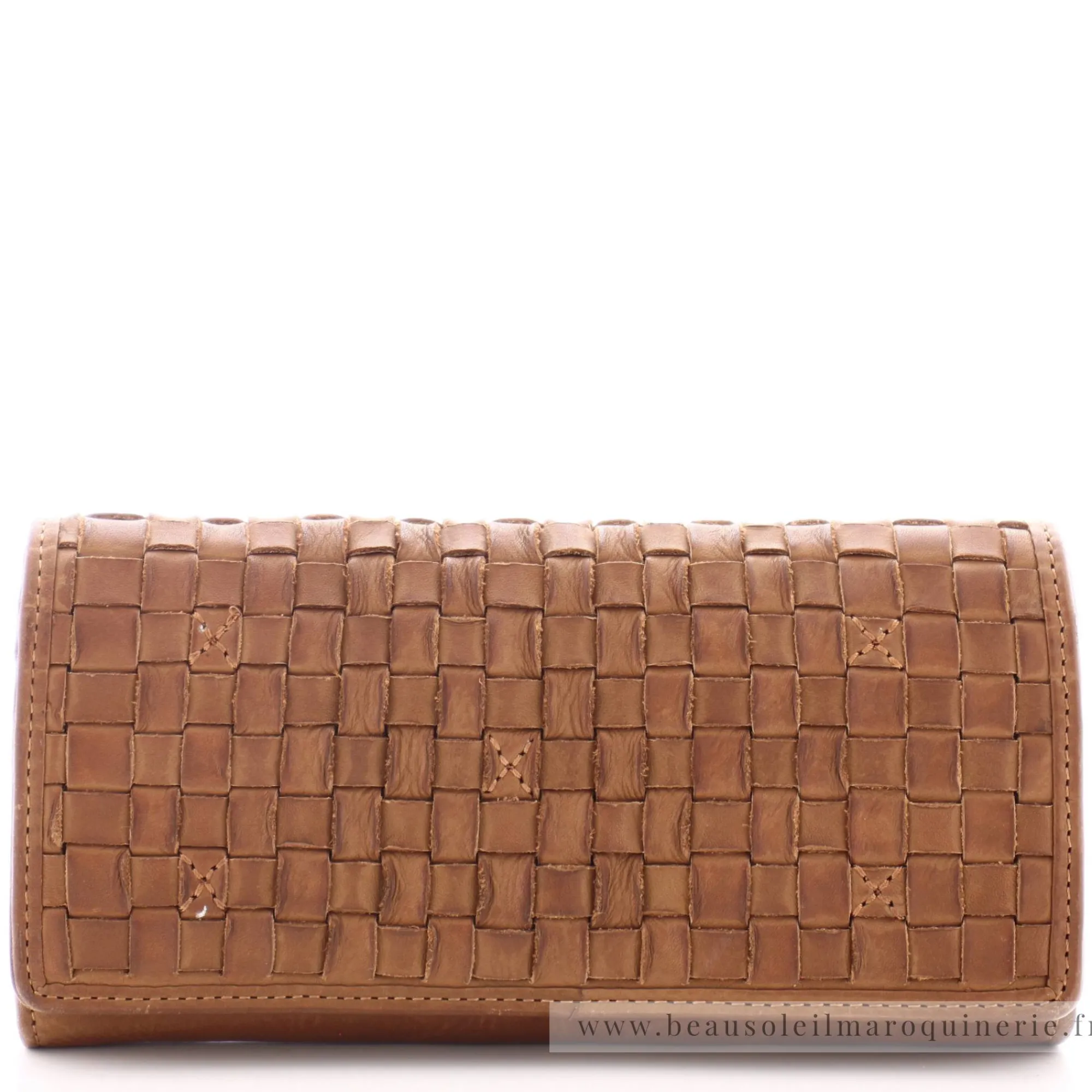 Biba Portefeuilles Femme*Portefeuille rabat cuir tresse Kansas