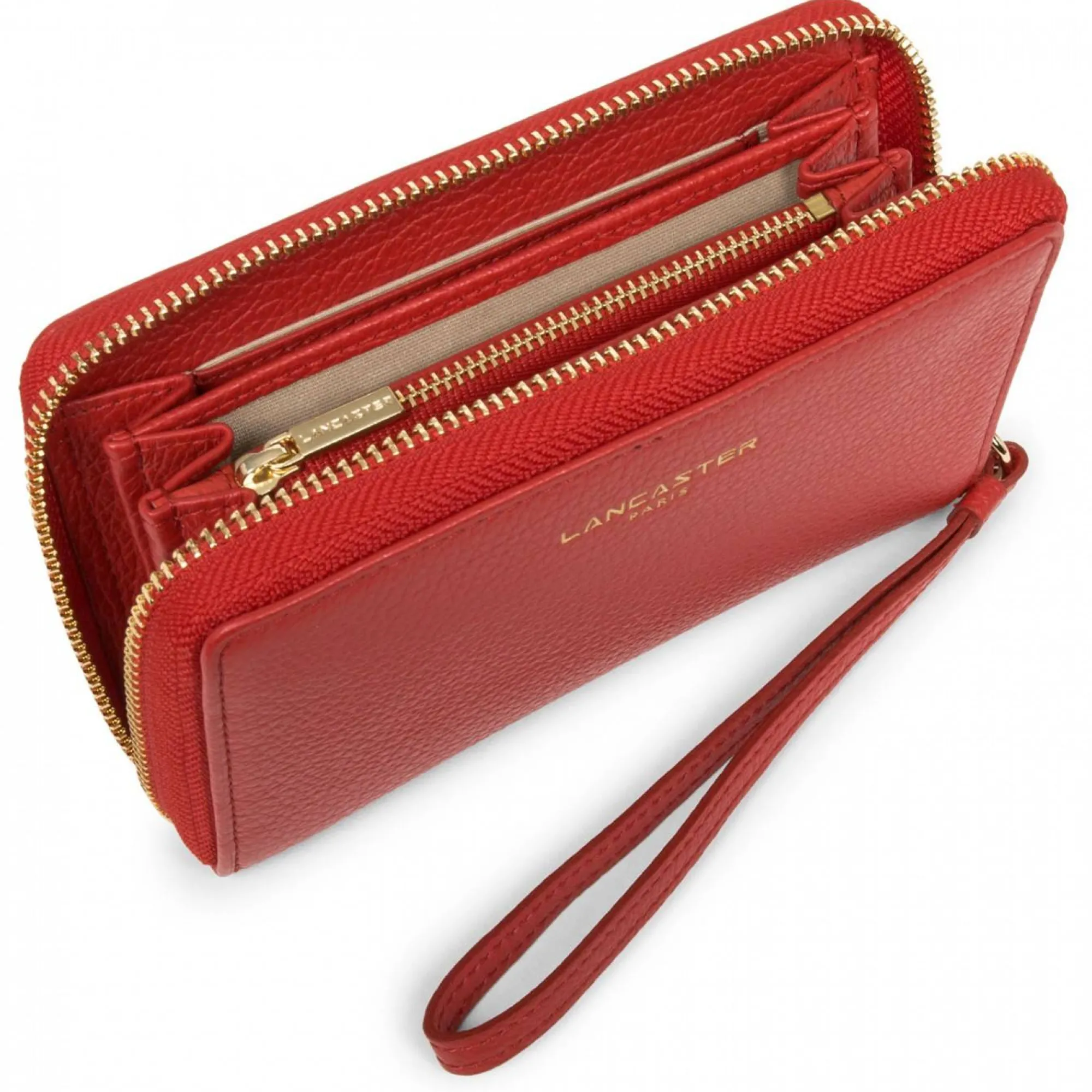 Lancaster Portefeuilles Femme*Portefeuille zippe Dune en cuir