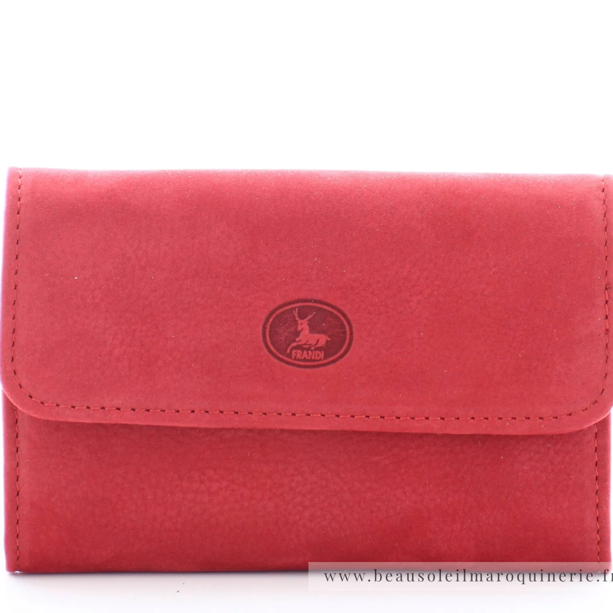 Frandi Porte-Monnaie Femme*Porte-monnaie a rabat en cuir Nubuck