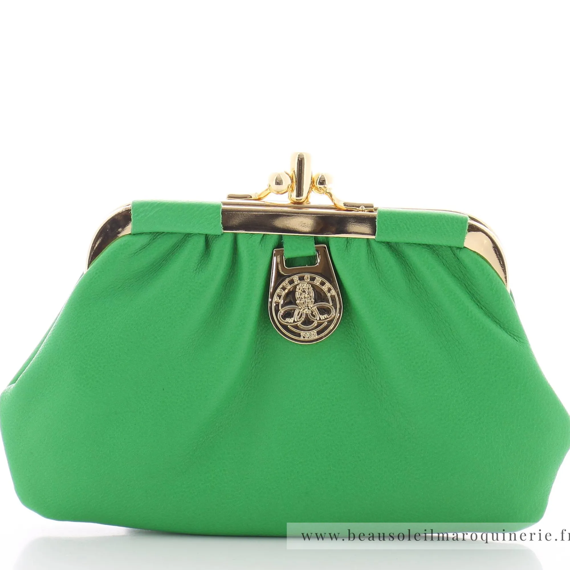 Pourchet Porte-Monnaie Femme*Porte-monnaie bourse en cuir d'agneau