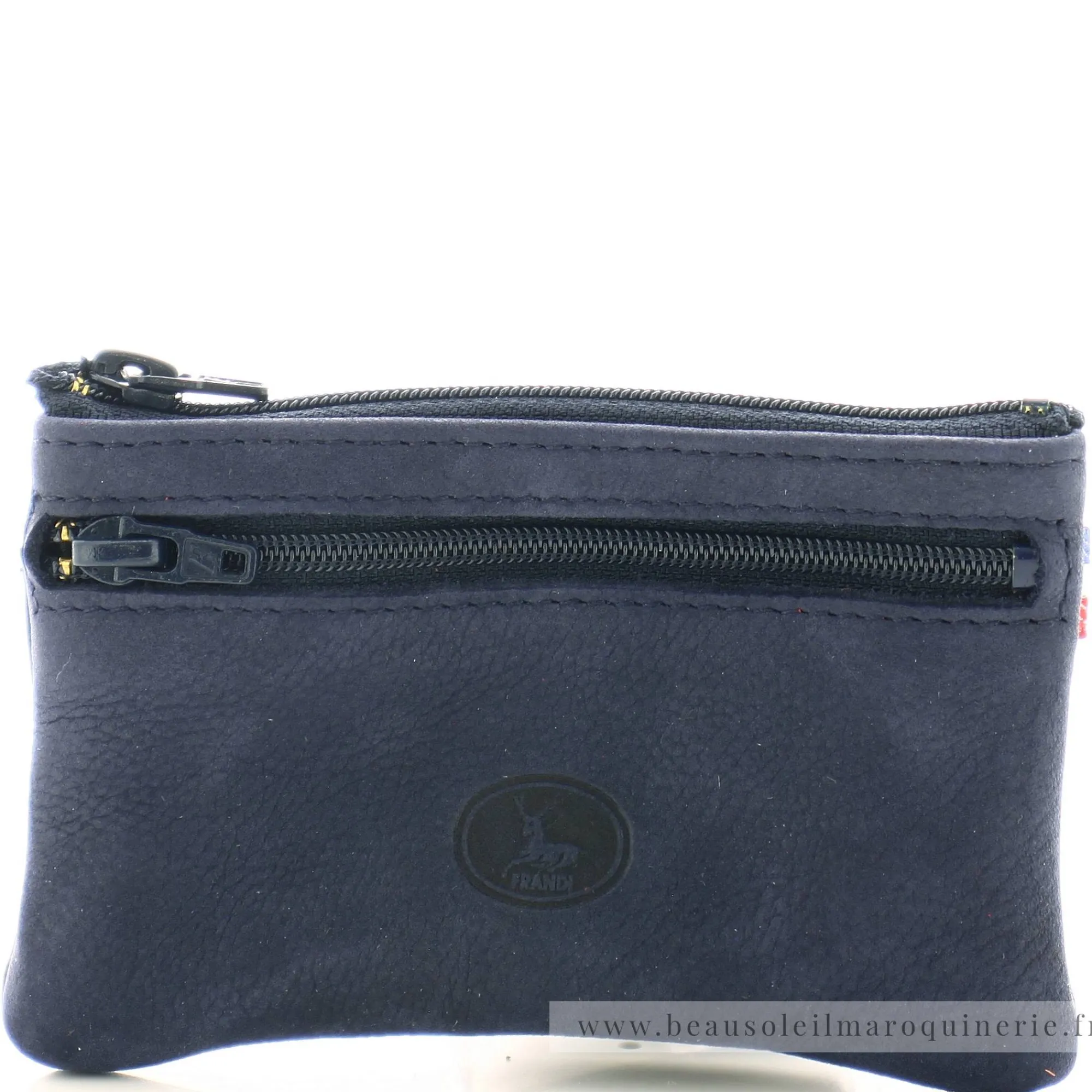 Frandi Portefeuilles Femme | Porte-Monnaie Femme*Porte-monnaie plat en cuir Nubuck zippe