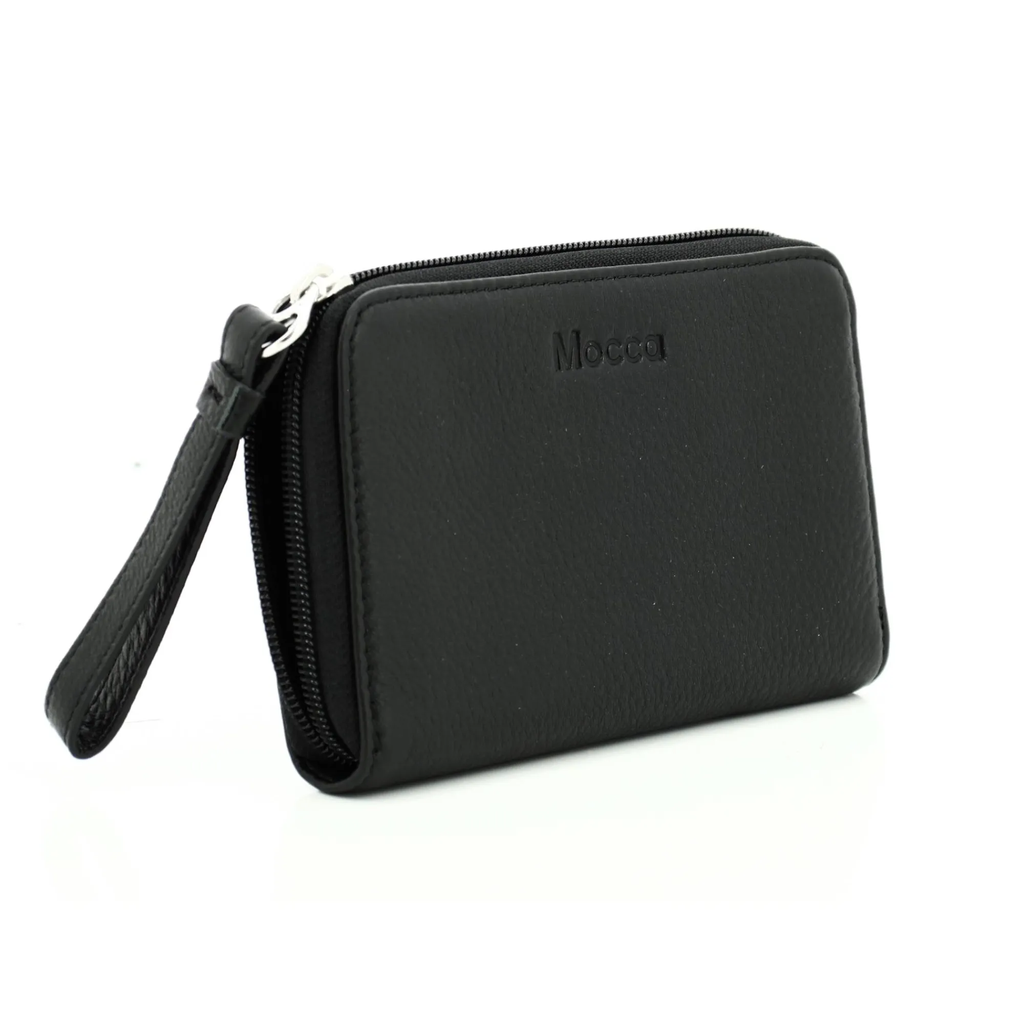 Mocca Porte-Monnaie Femme*Porte-monnaie zippe Dana en cuir graine Noir
