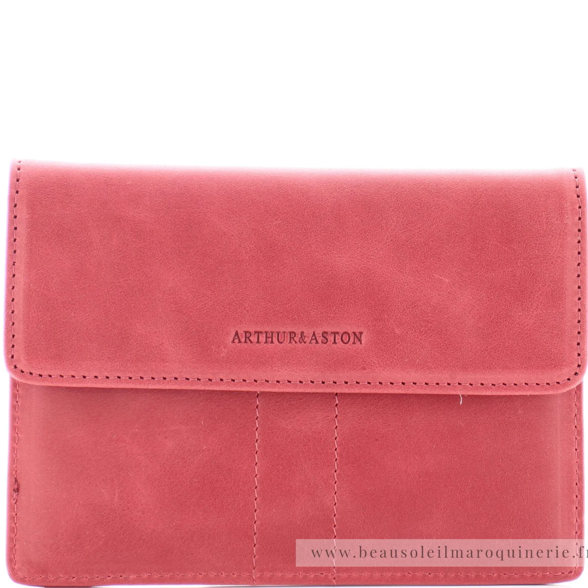Arthur Aston Porte-Cartes Femme*Porte-papiers rabat cuir huile Isabel