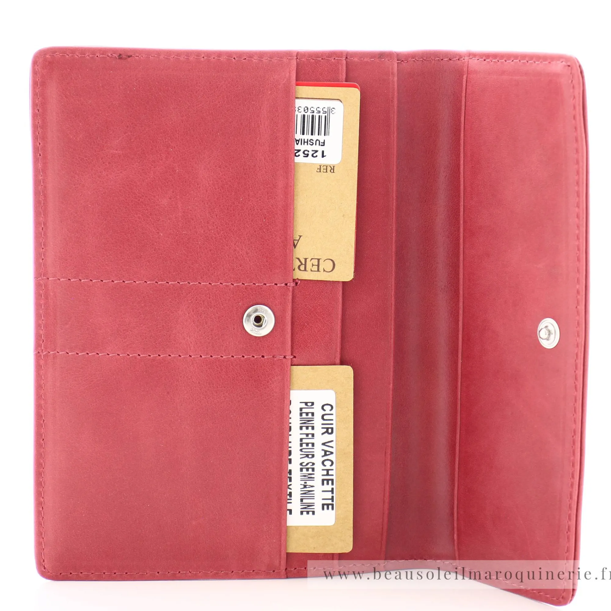 Arthur Aston Porte-Cartes Femme*Porte-papiers rabat cuir huile Isabel
