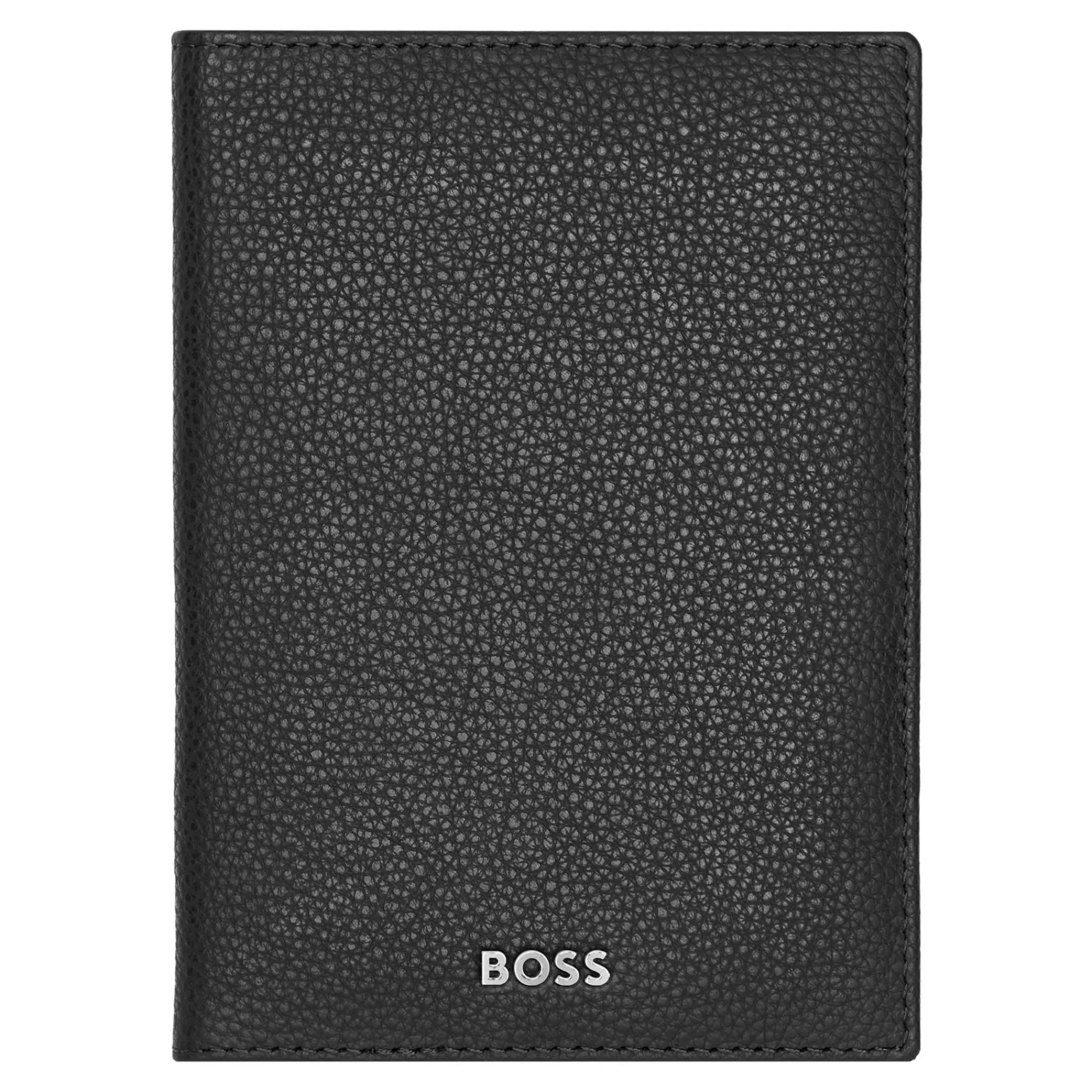 Hugo Boss Etuis Passeport*Porte-passeport Classic Grained en cuir graine Noir