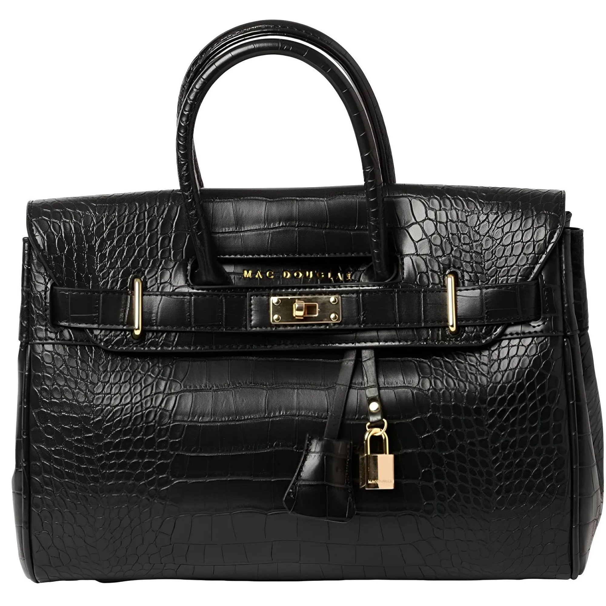 Mac Douglas Sacs À Main*Sac a main Pyla Meryl facon crocodile XS Noir