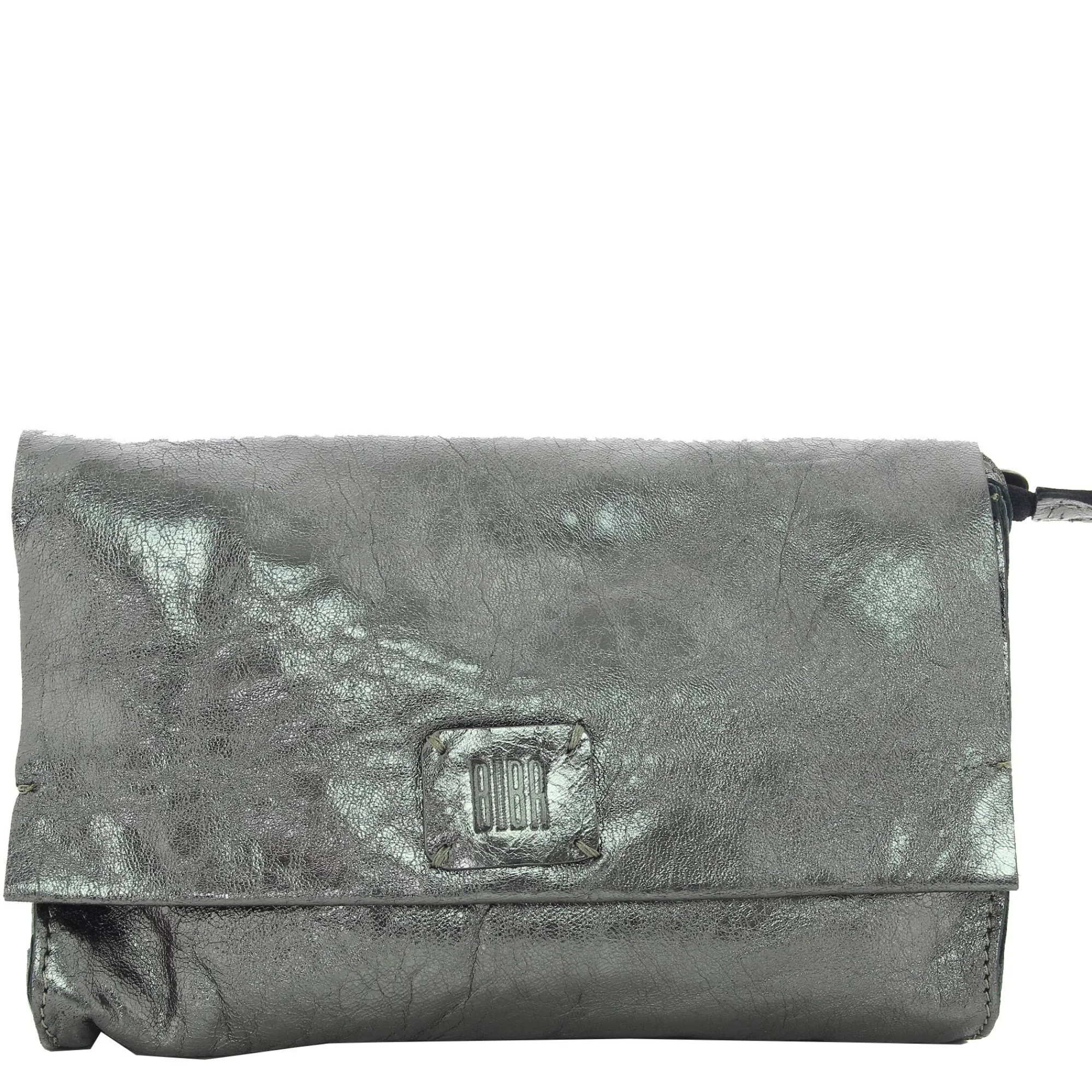 Biba Sacs Bandoulière*Sac a rabat Chester Smog en cuir metallise Gris