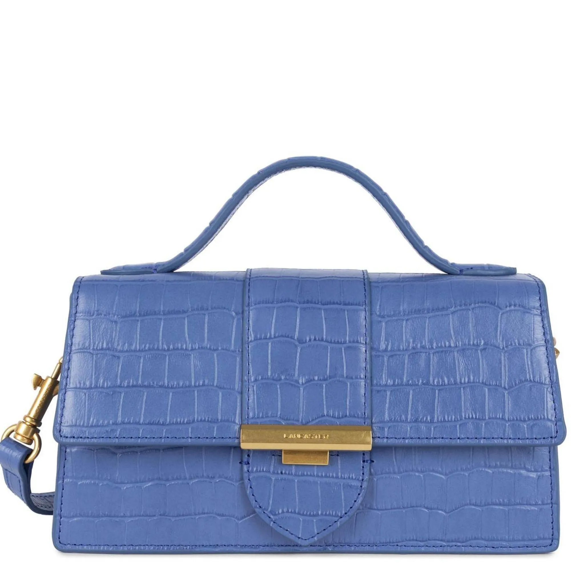 Lancaster Sacs Bandoulière*Sac baguette a rabat Exotic Ily croco