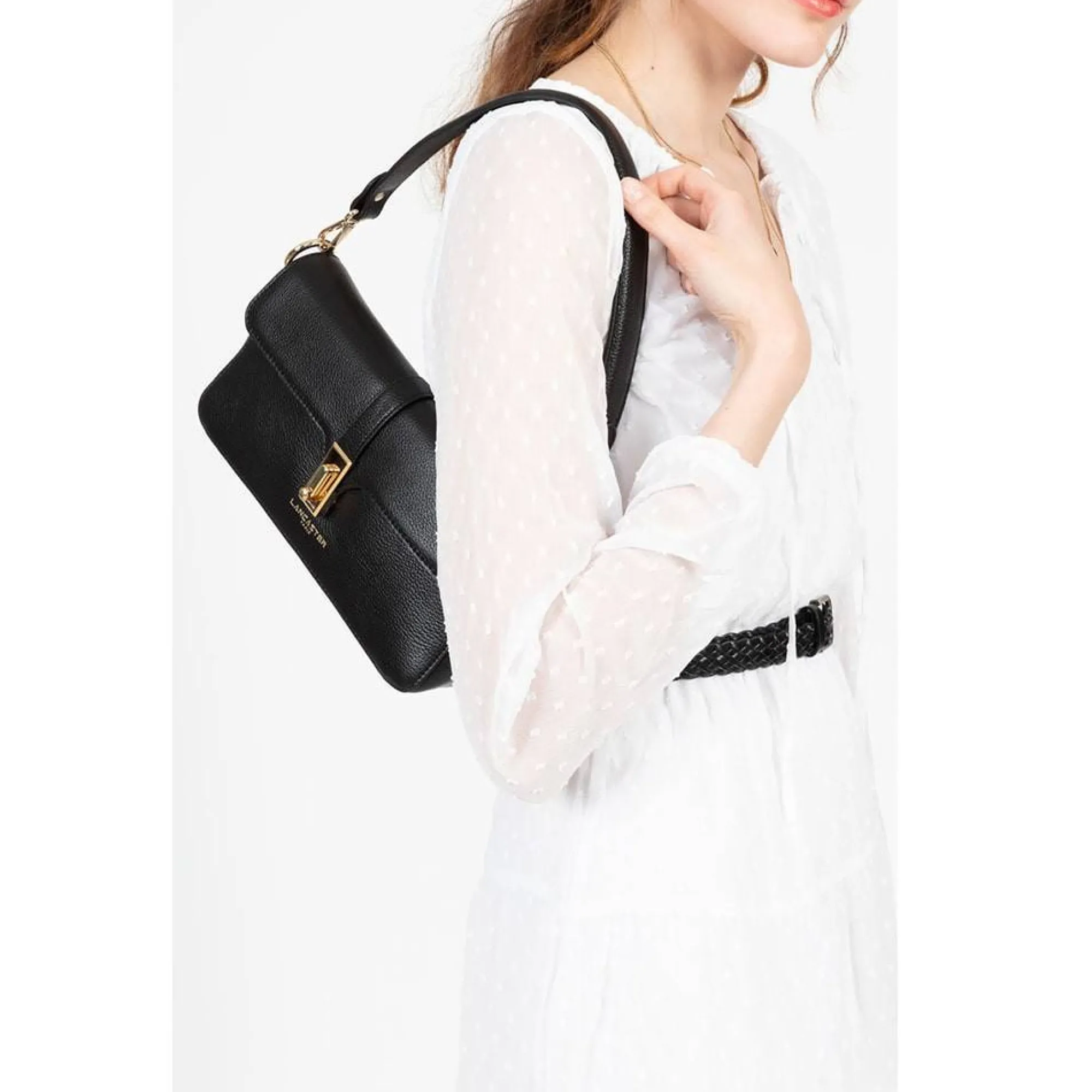 Lancaster Sacs Porté Épaule | Sacs Bandoulière*Sac baguette a rabat Milano Horizon Noir